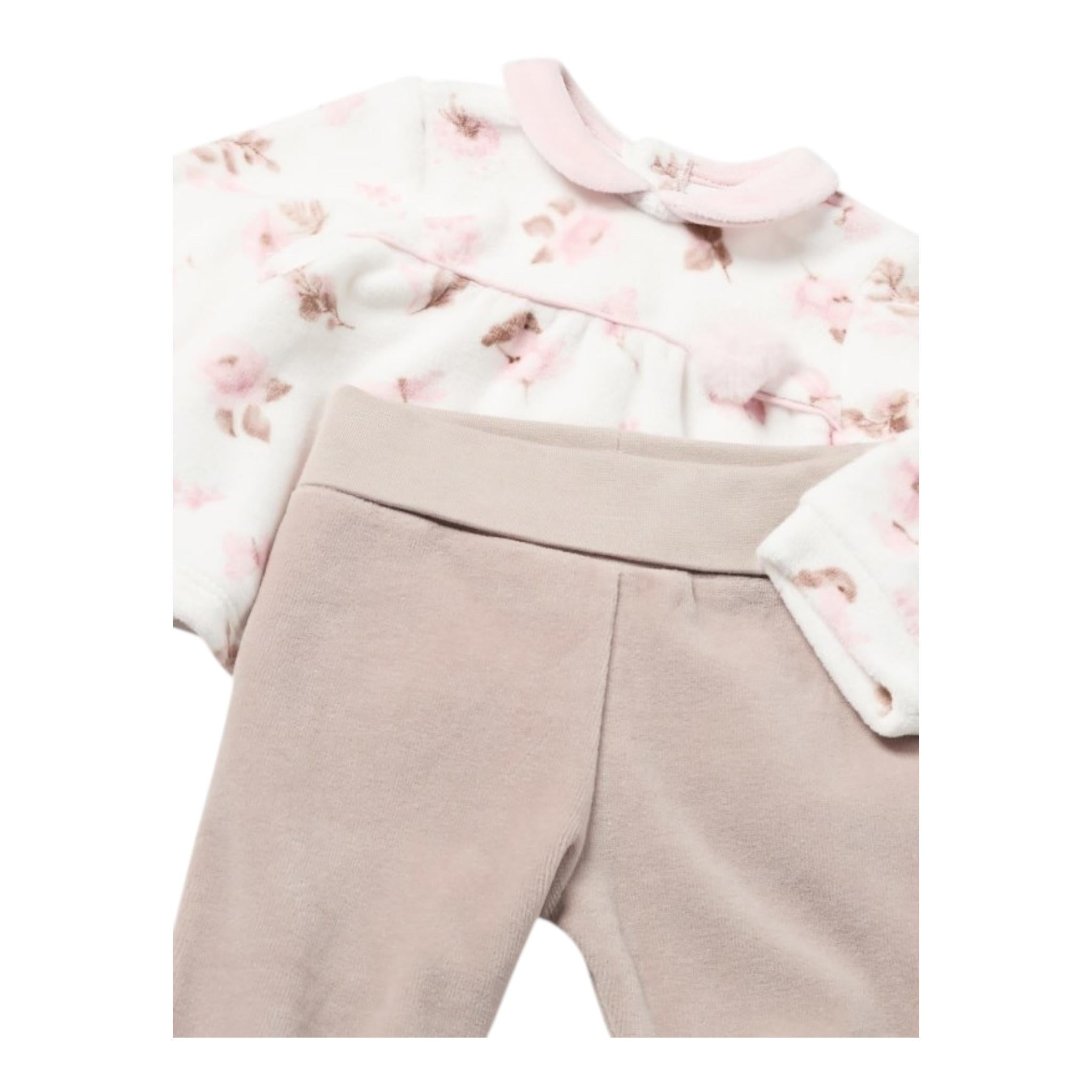 MAYORAL completo 2pz bicolore maglia-ghettina Bianco/rosa per Neonata 2506 BIANCO/ROSA MAYORAL