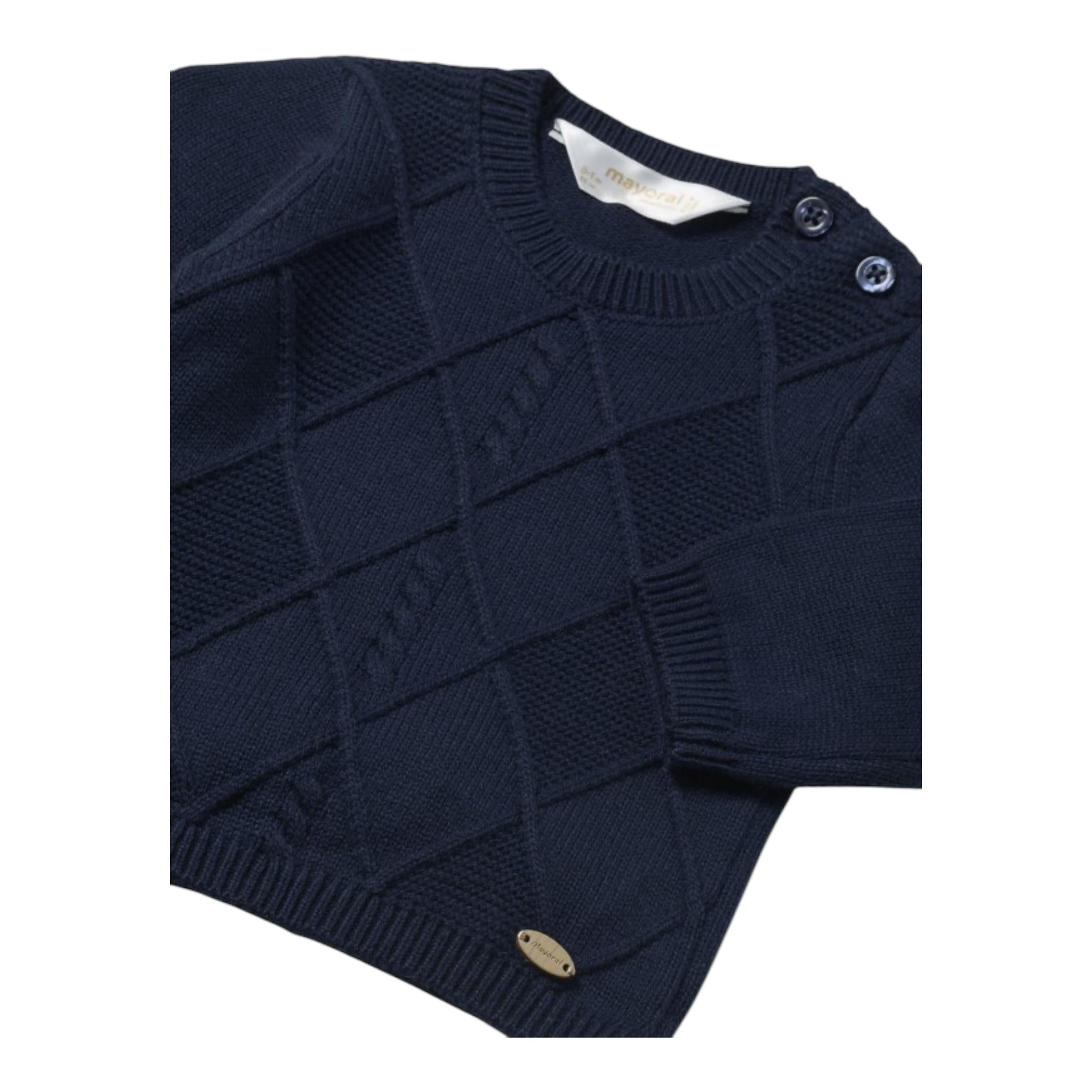 MAYORAL maglia tinta unita girocollo Blu per Neonato 2305 BLU MAYORAL