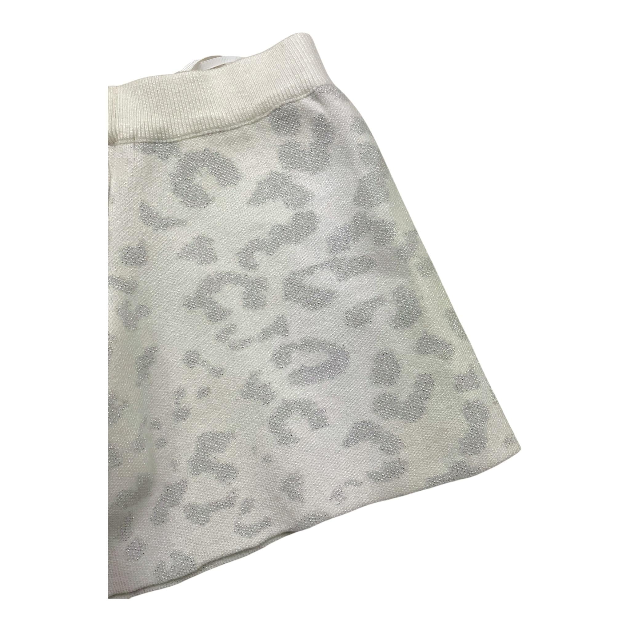 FUN & FUN short in maglia tinta unita con fantasia Bianco per Bambina FCBSO00135 BIANCO FUN & FUN