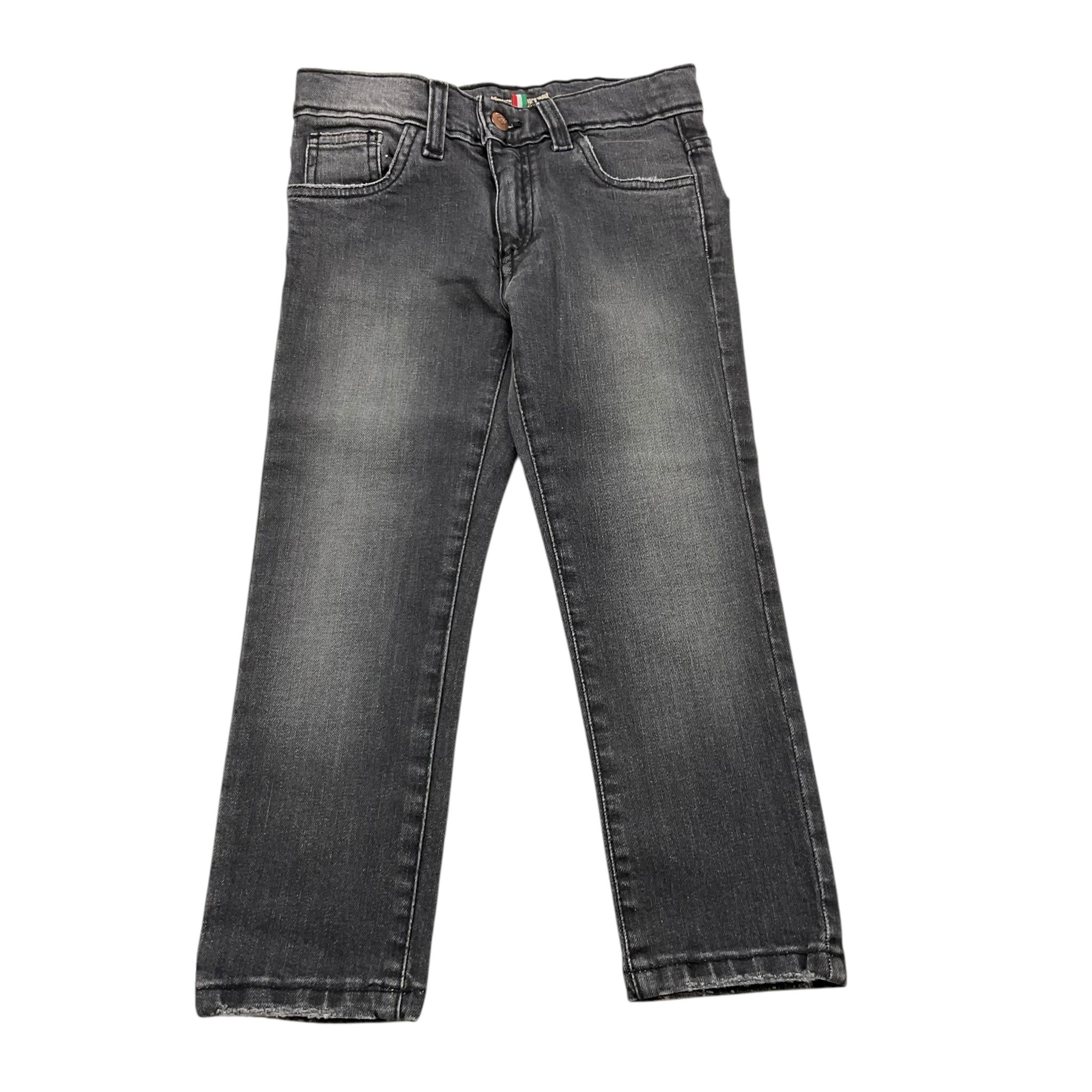 NUPKEET jeans tinta unita con girovita regolabile Nero per Bambino 04NK814 NERO NUPKEET