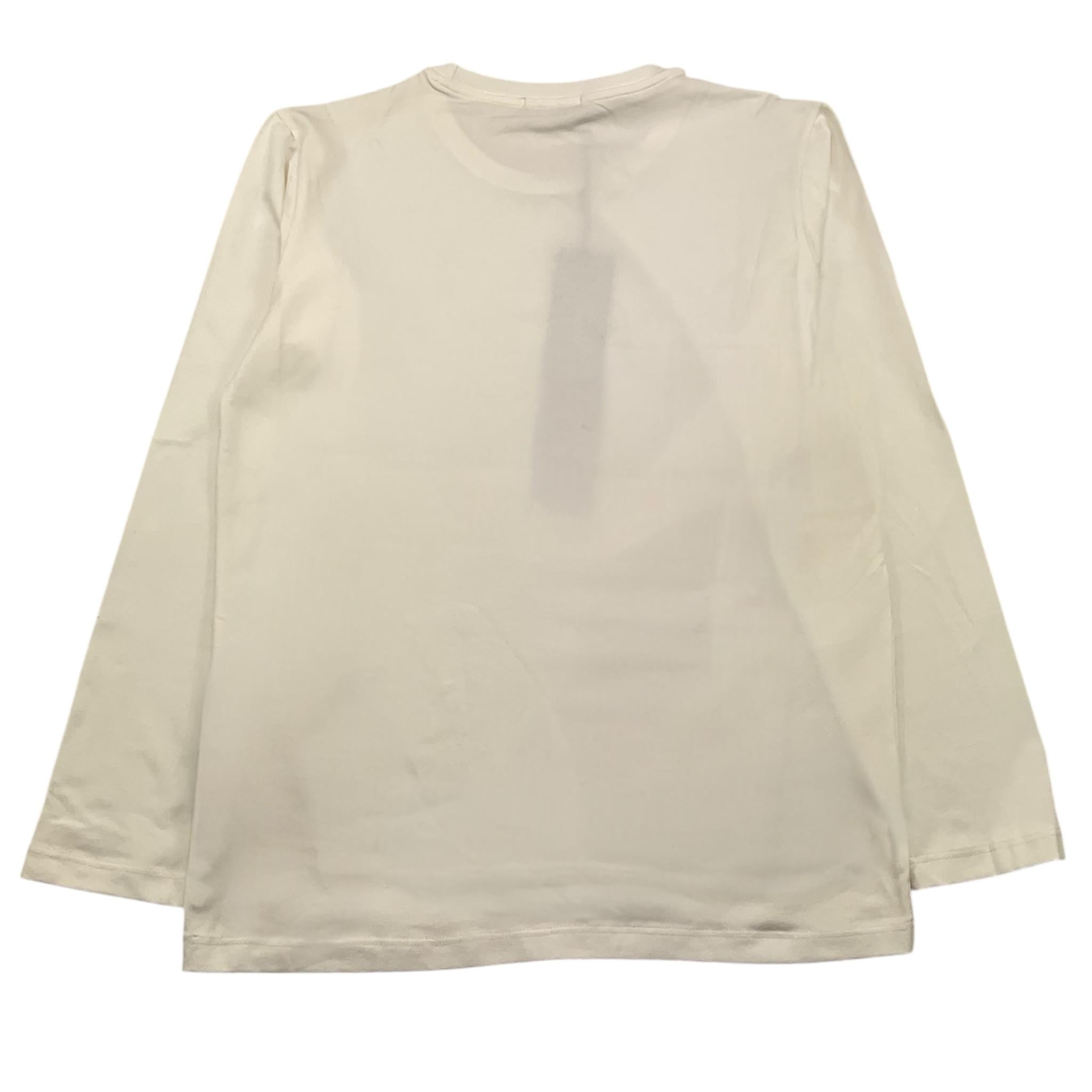 DANIELE ALESSANDRINI shirt girocollo tinta unita con logo Bianco per Bambino 1231M00012X BIANCO DANIELE ALESSANDRINI