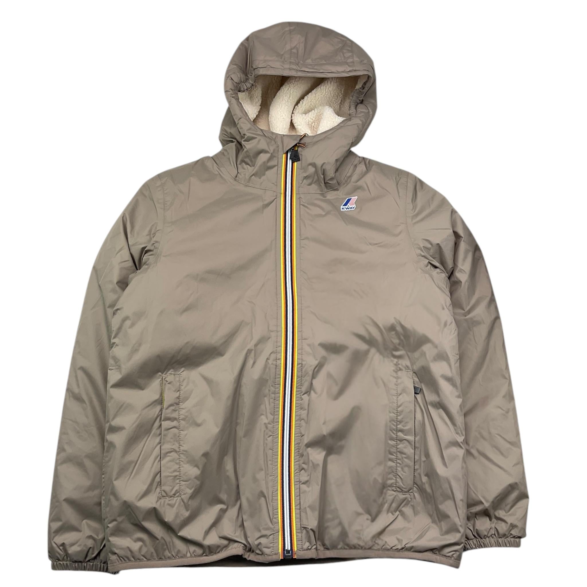 K-WAY giubbino tinta unita con cappuccio Beige per Bambino K6115FW BEIGE K-WAY