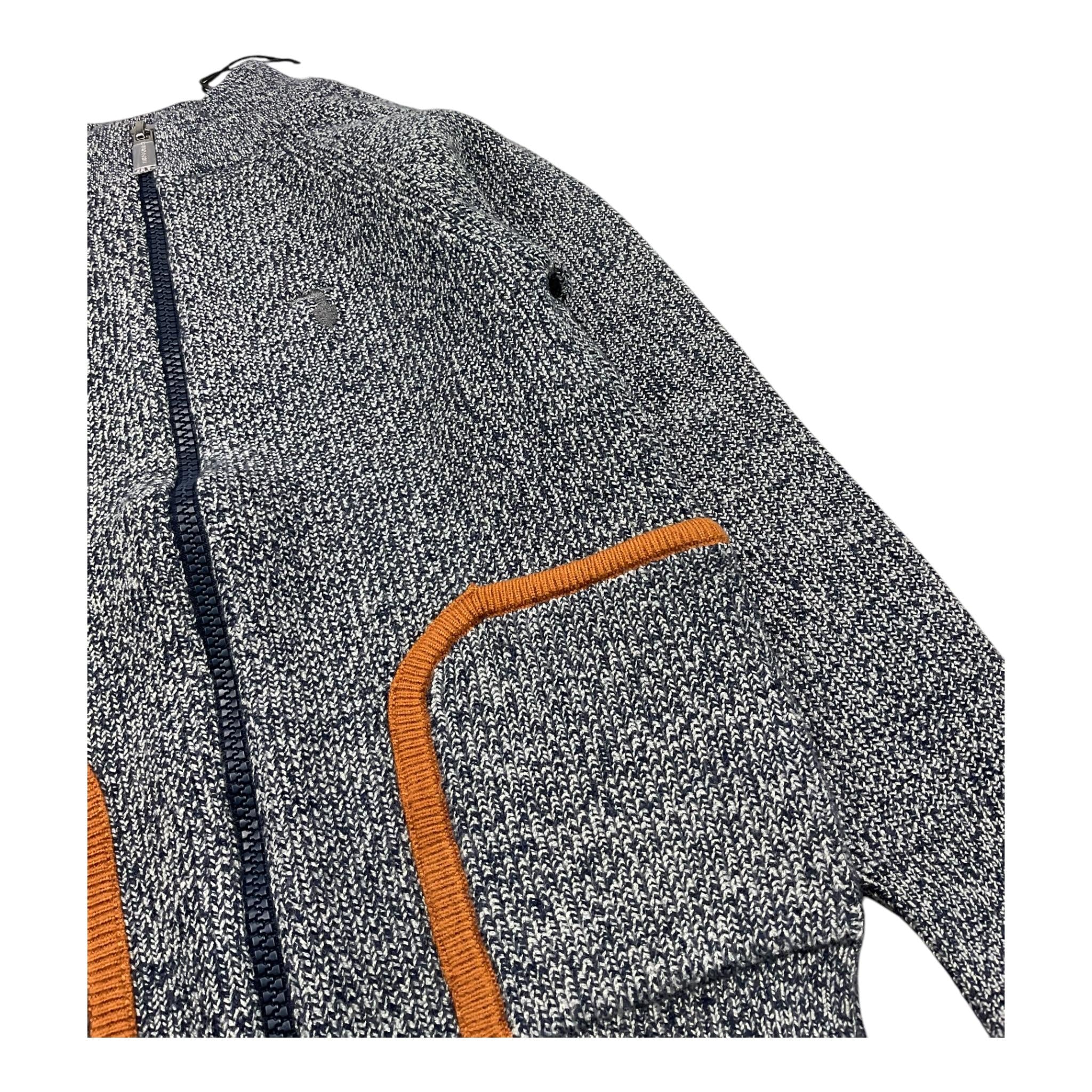 TRUSSARDI maglia tinta unita con zip Grigio per Bambino TBA25111MA GRIGIO TRUSSARDI