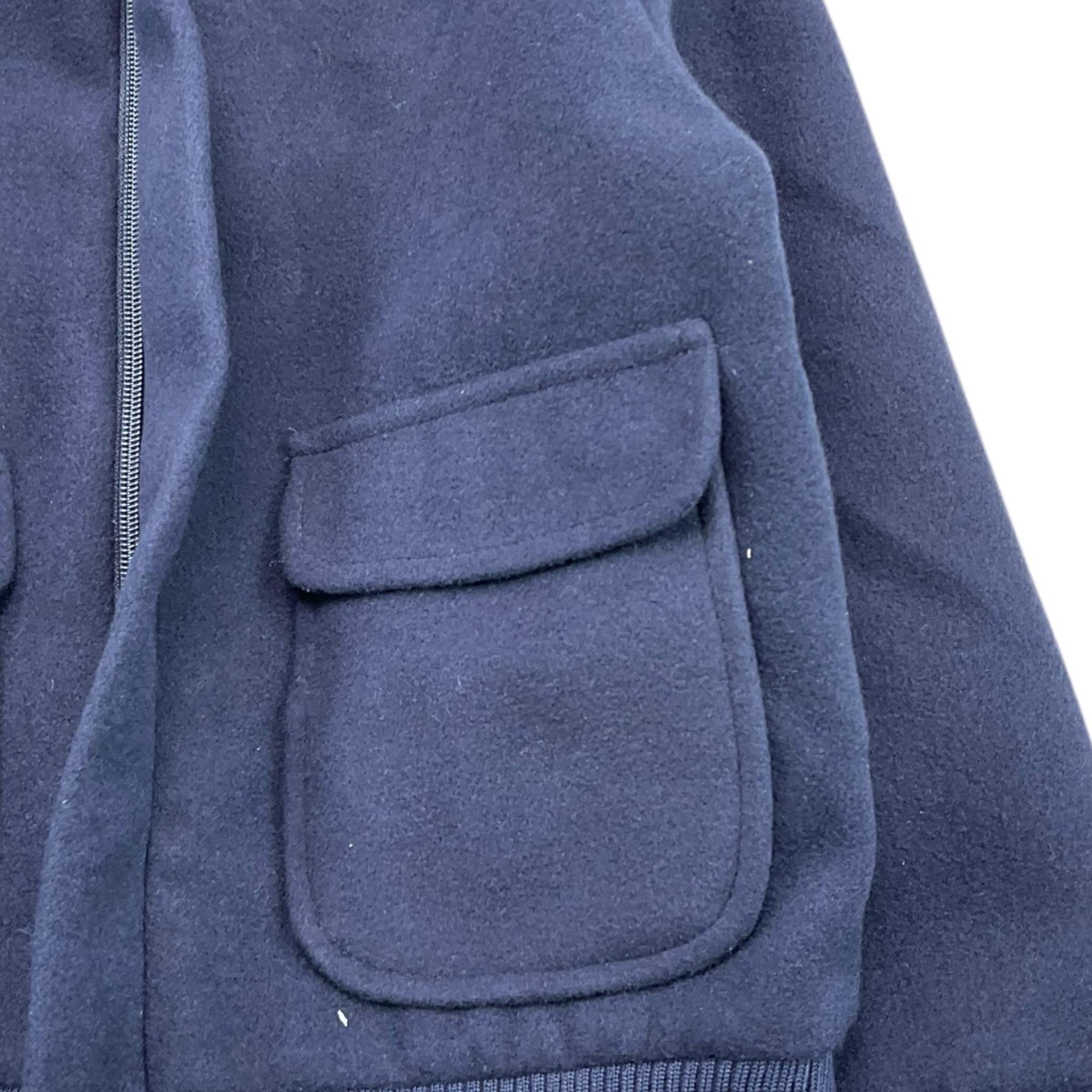 NEVER TOO giubbino tinta unita con zip e collettob Blu per Bambino NT1794B BLU NEVER TOO