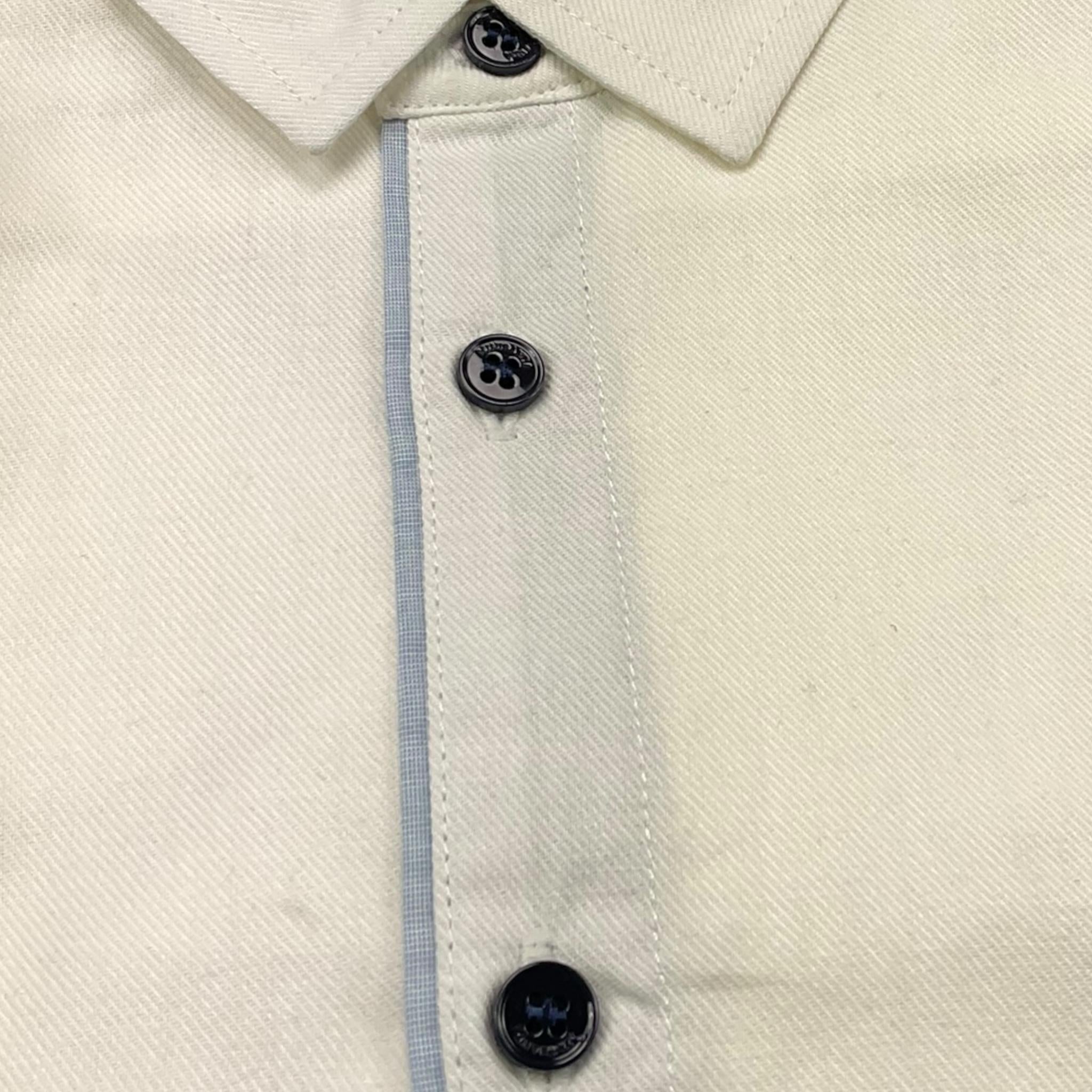 MINI BANDA camicia tinta unita manica lunga Bianco per Neonato A601 BIANCO MINI BANDA