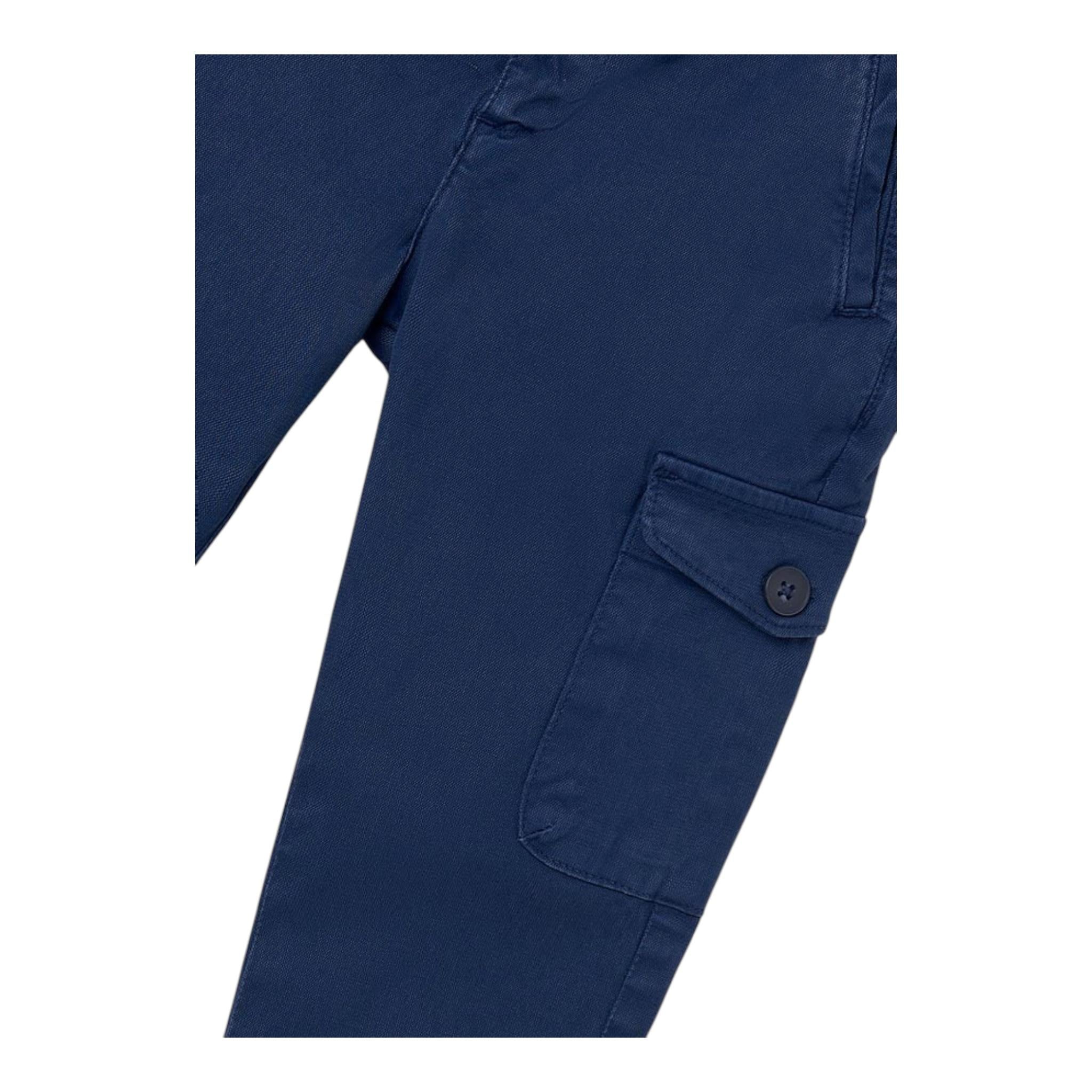 NUKUTAVAKE pantalone tinta unita con girovita regolabile Blu per Bambino 7533 BLU NUKUTAVAKE