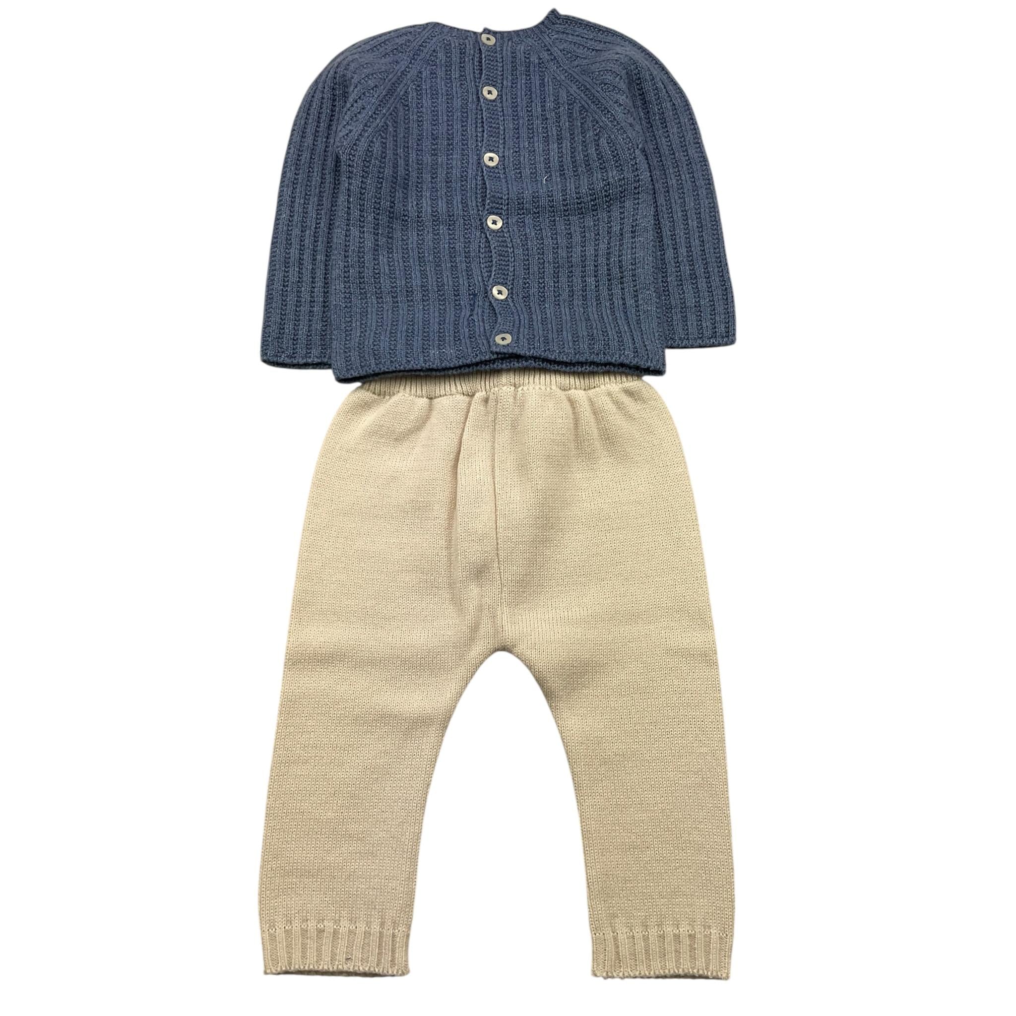 MAC ILUSIO'N completo 2 pezzi maglia-pantalone bicolore Blu per Neonato 9400R BLU MAC ILUSIO'N