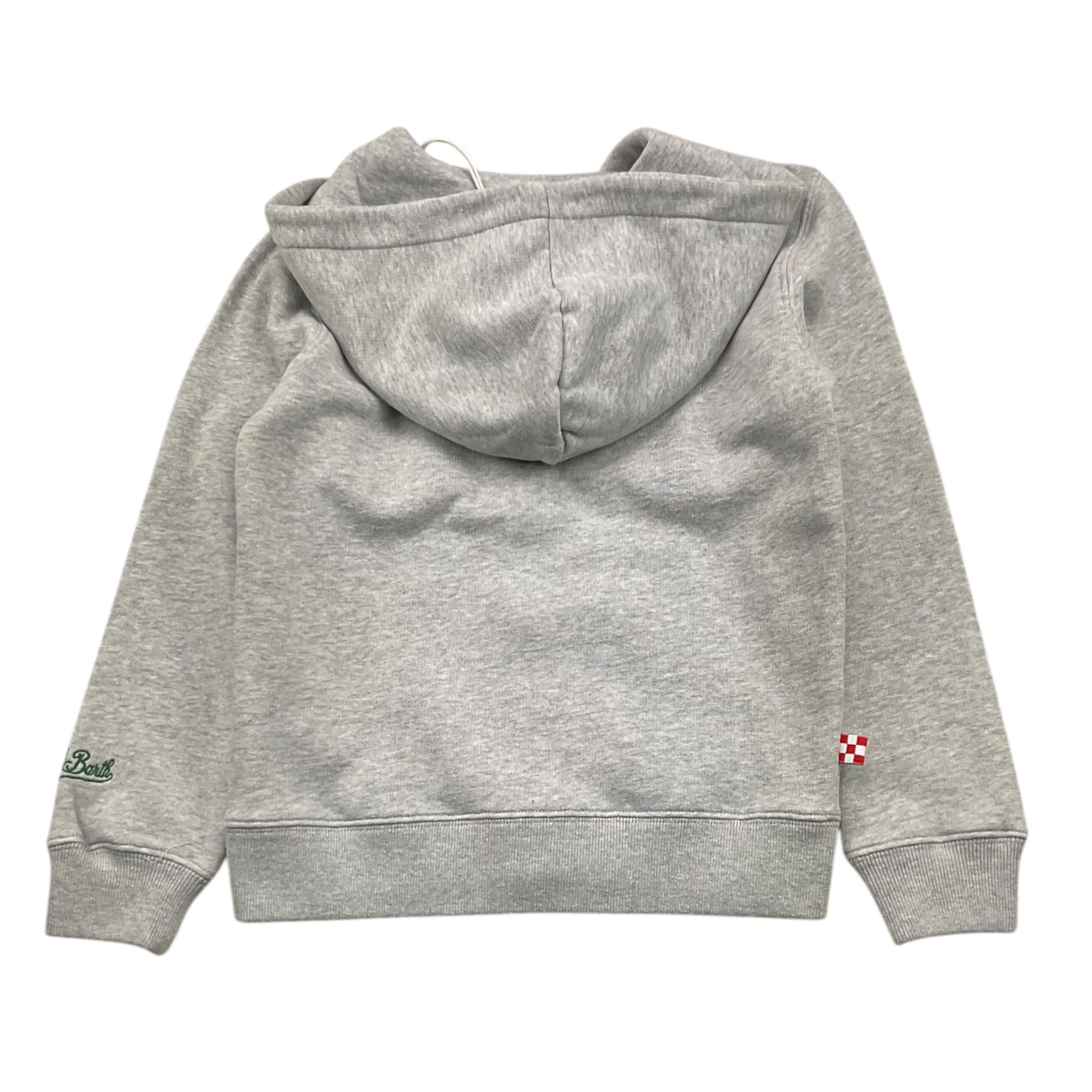 SAINT BARTH felpa tinta unita con zip e cappuccio Grigio per Bambina TENNIS GRIGIO SAINT BARTH