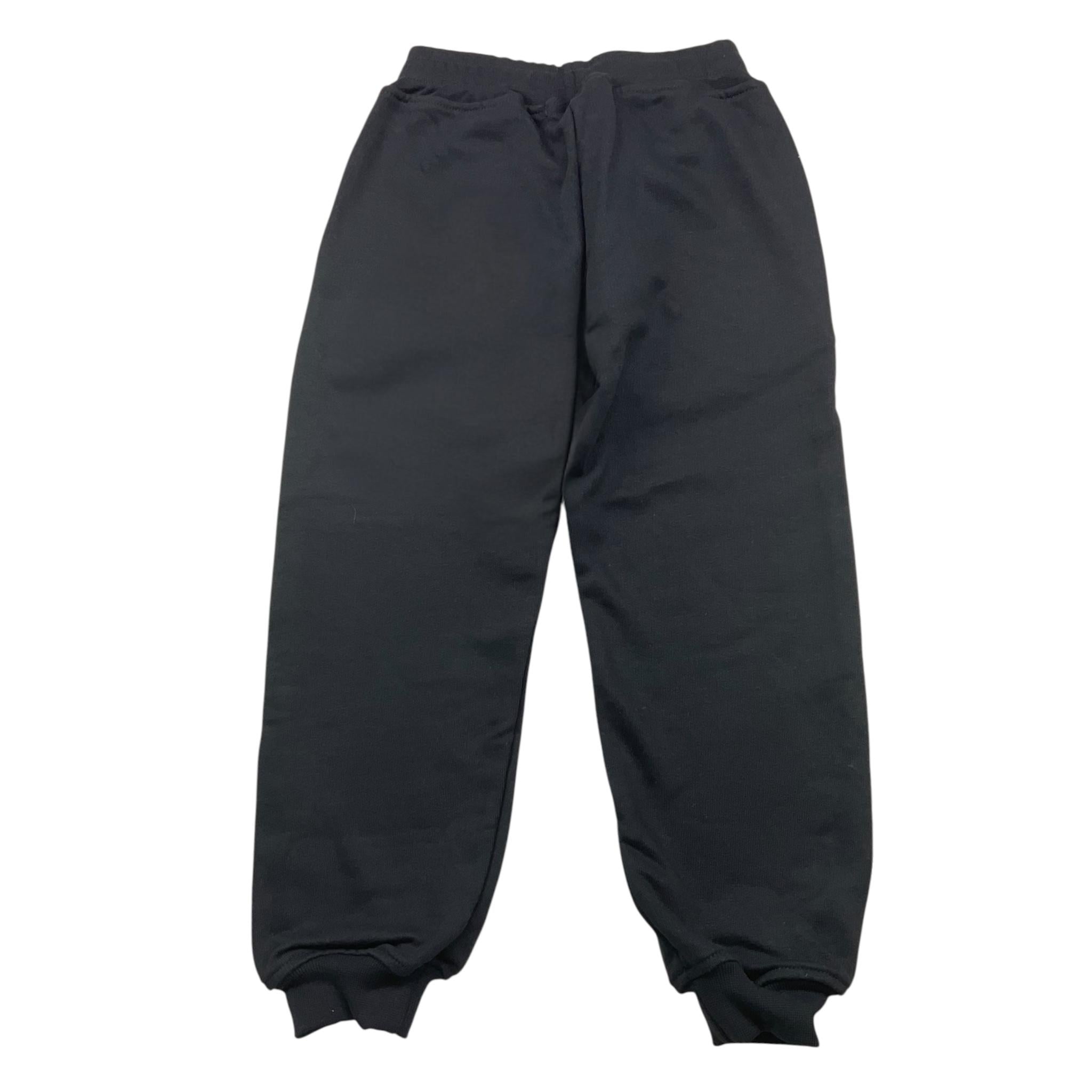 MOUSSE pantalone tinta unita modello tuta con stampa Nero per Bambina HKPG362B NERO MOUSSE