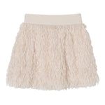 MISS BLUMARINE gonna tinta unita con piume Panna per Neonata IF4129 PANNA MISS BLUMARINE