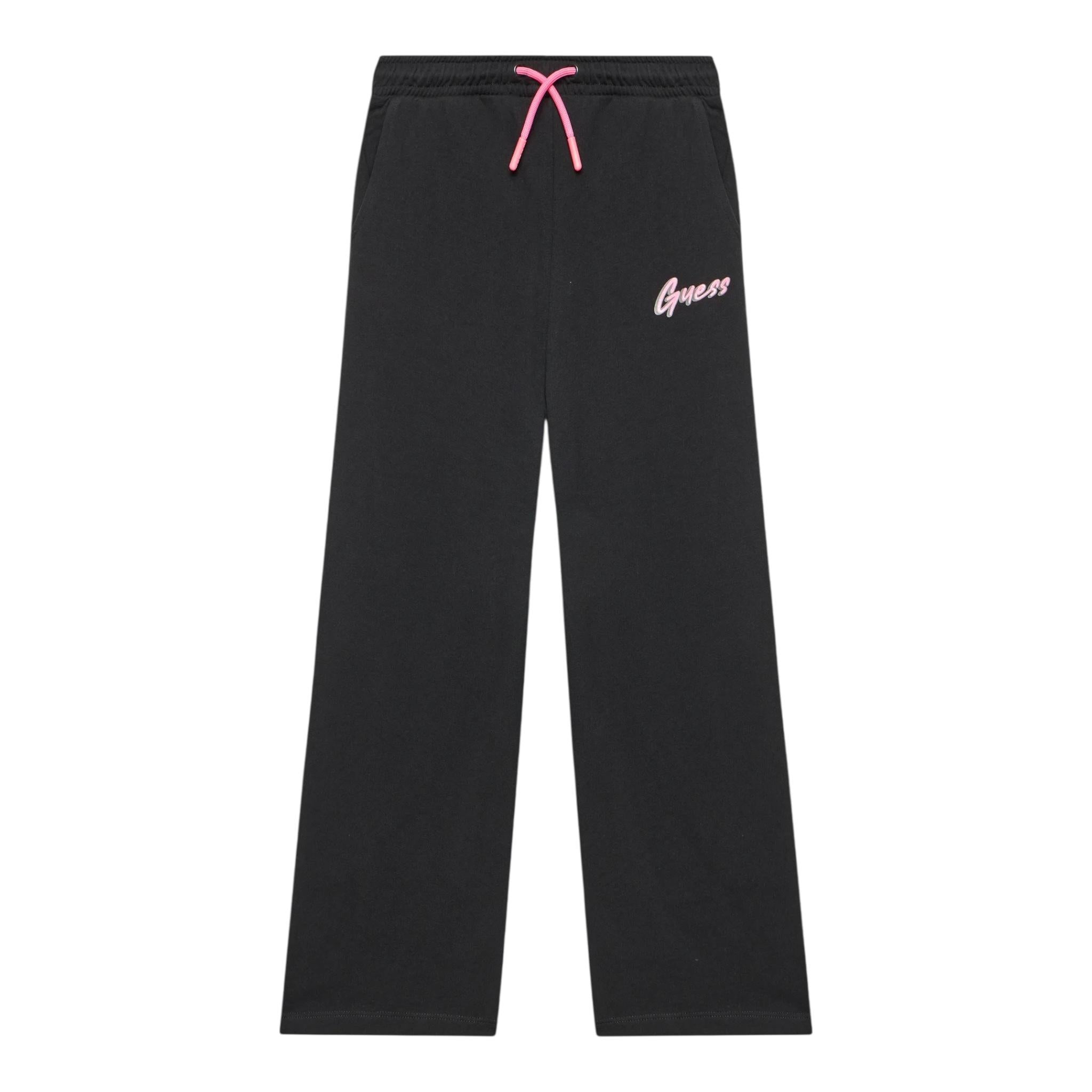 GUESS pantalone tuta modello palazzo tinta unita Nero per Bambina J4YQ15A6R4 NERO GUESS