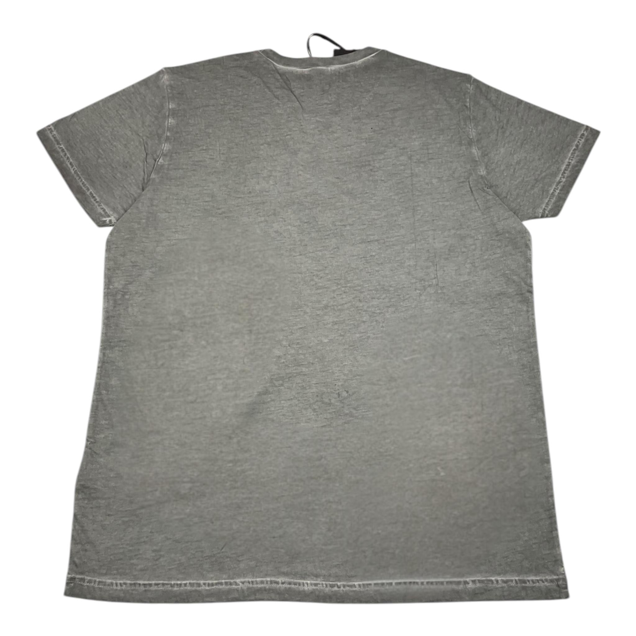 N°21 t-shirt girocollo tinta unita con stampa Grigio per Bambino N21943 GRIGIO N°21