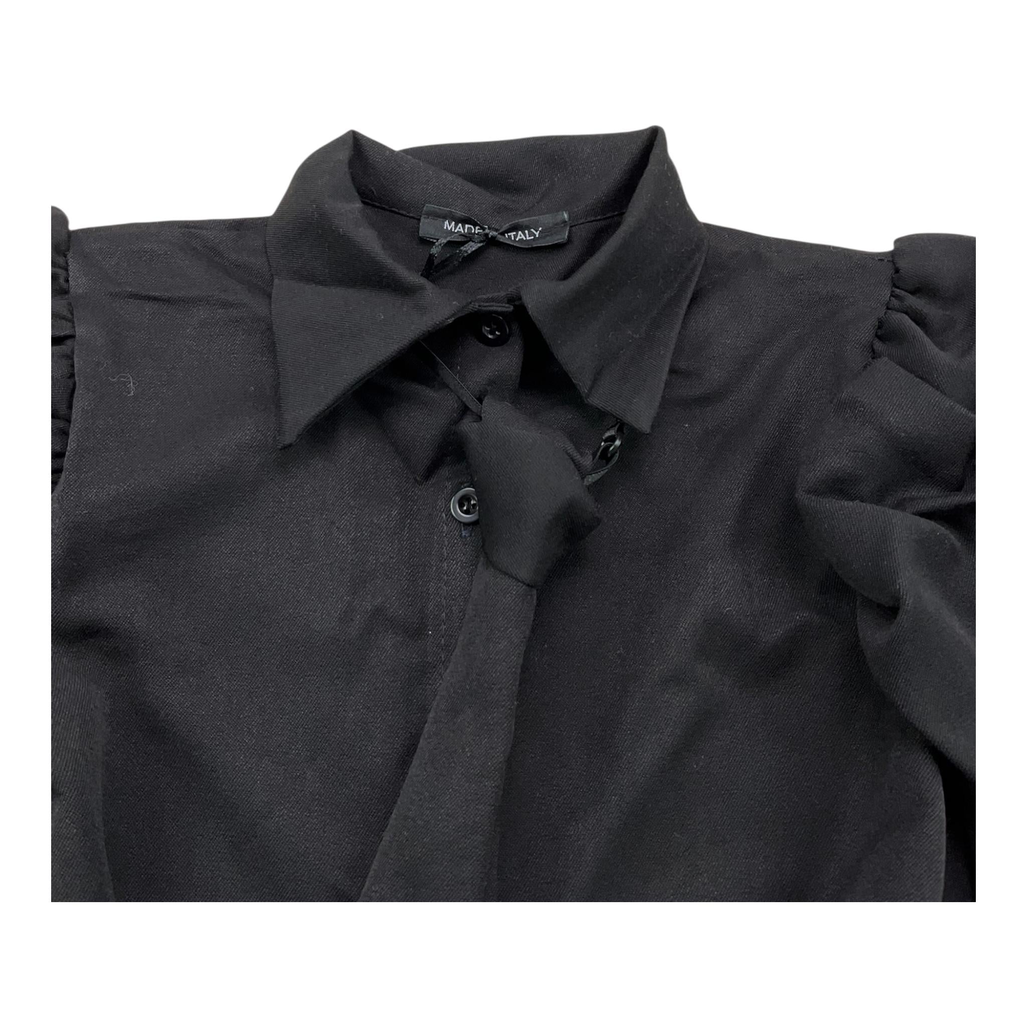 GREAT JOY camicia manica lunga tinta unita Nero per Bambina 0646 NERO GREAT JOY