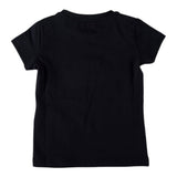 ELISABETTA FRANCHI t-shirt tinta unita girocollo con stampa Nero per Bambina EFTS138 NERO ELISABETTA FRANCHI