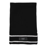 BALMAIN sciarpa tinta unita con stampa logo Nero per Bambino BV0P73 NERO BALMAIN