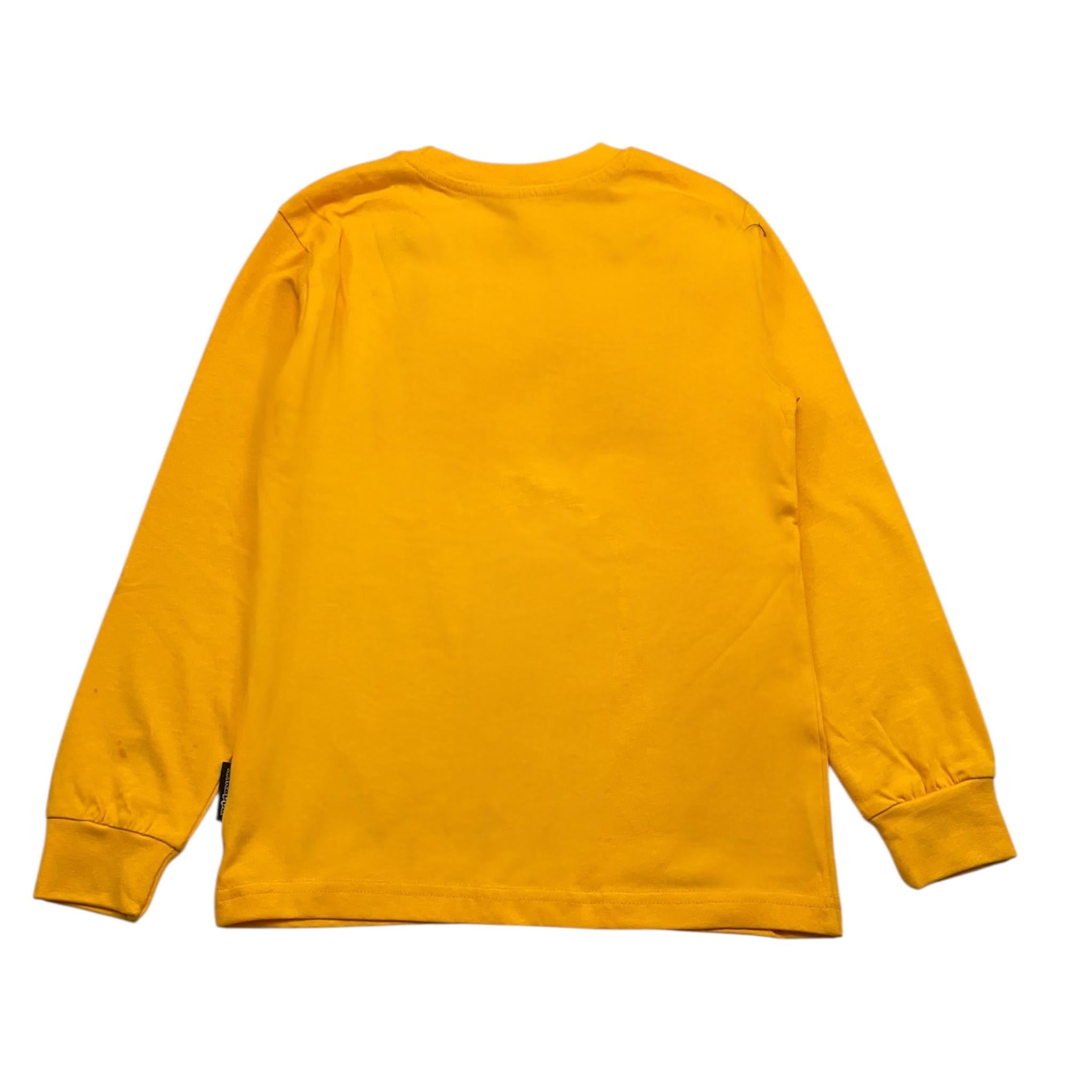 KAPPA shirt girocollo tinta unita con stampa Senape per Bambino 331W6QW SENAPE KAPPA