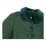 PAIO CRIPPA cappotto tinta unita con colletto Verde per Neonata LIVORNO VERDE PAIO CRIPPA