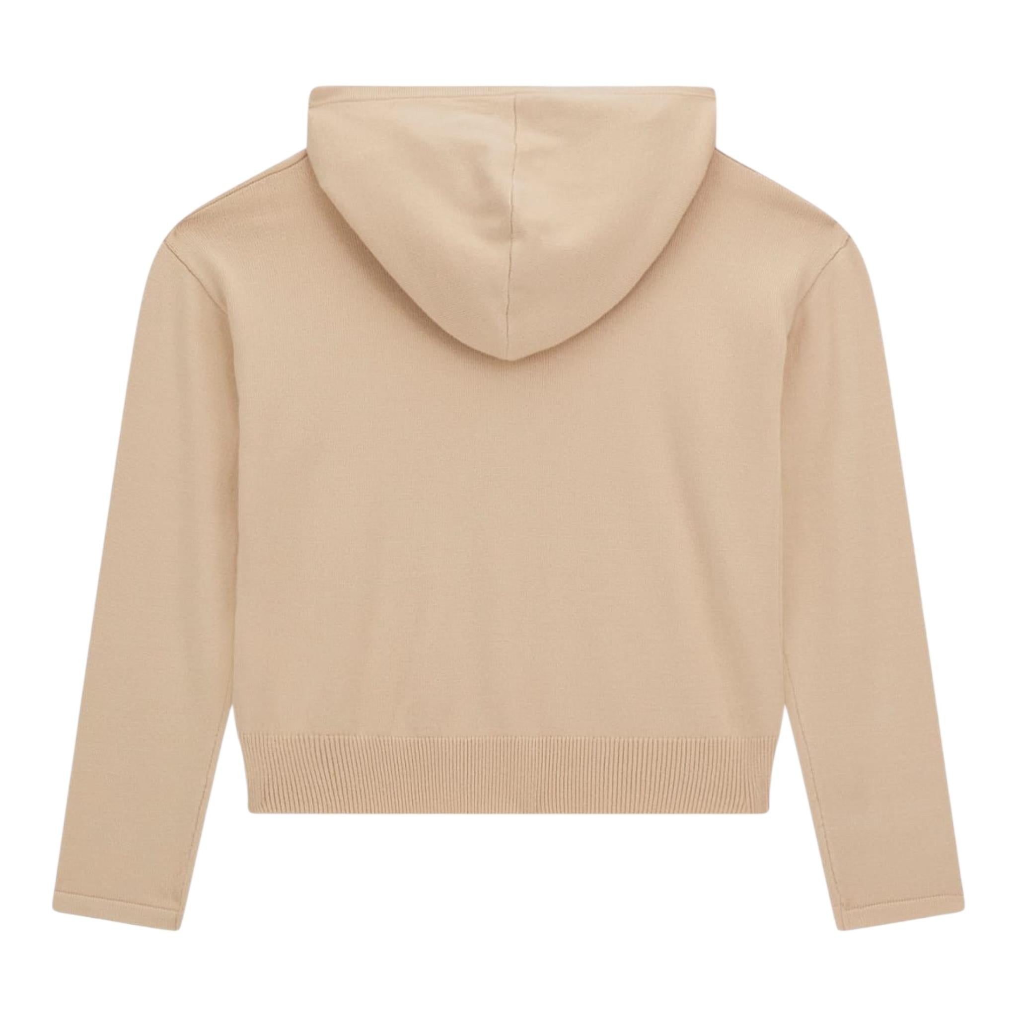 GUESS felpa chiusa con cappuccio tinta unita Beige per Bambina J4BR16 BEIGE GUESS