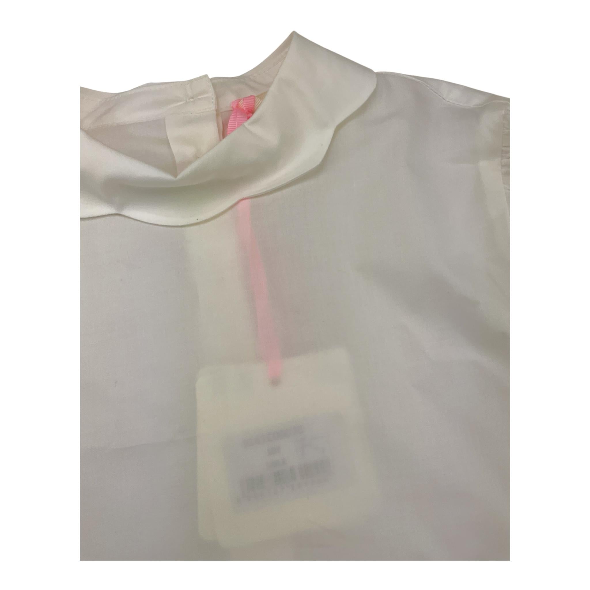 VICOLO camicia tinta unita con colletto Bianco per Neonata 3141C00070 BIANCO VICOLO