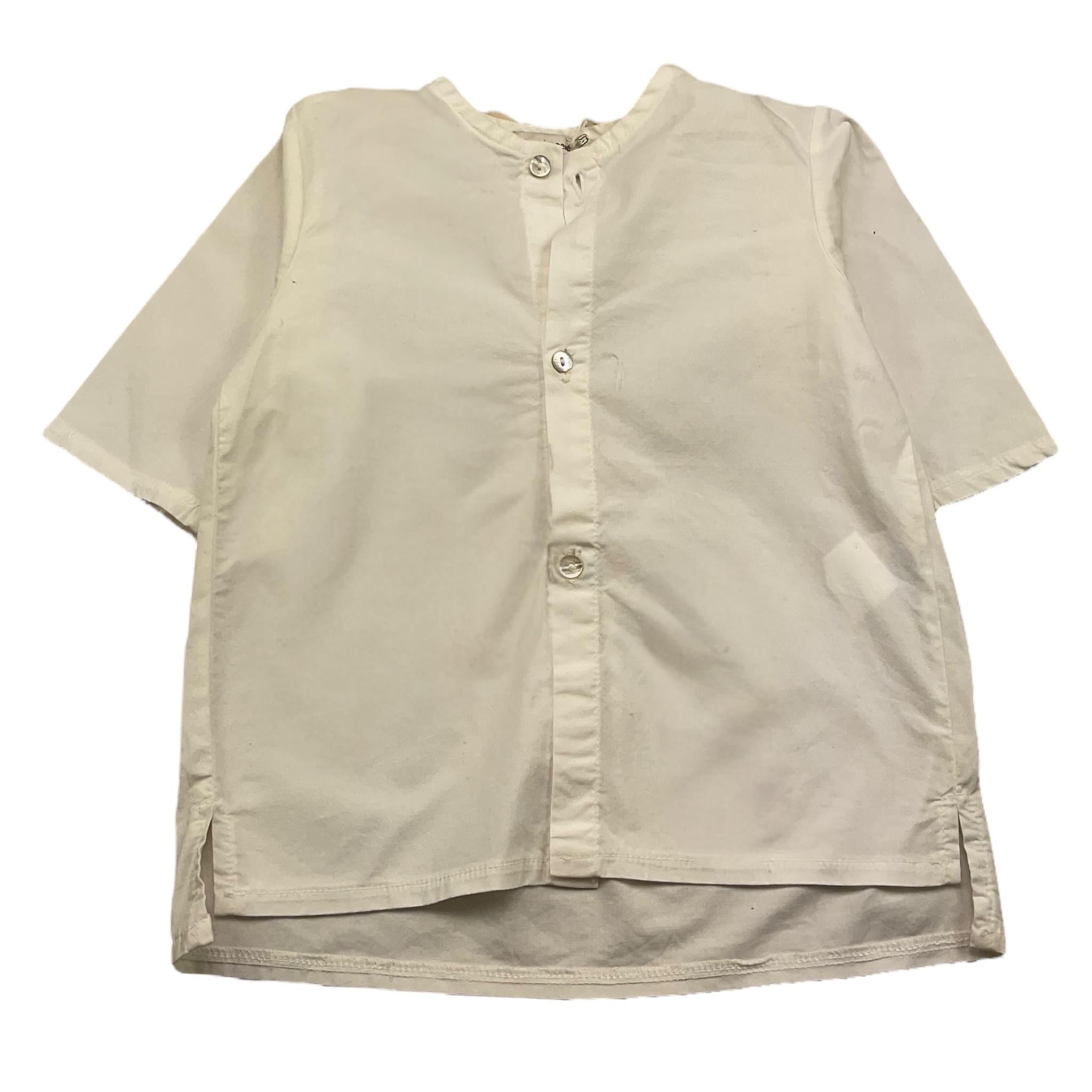 ZERO AMPERE camicia mezza manica tinta unita Panna per Neonato DUBLINON PANNA ZERO AMPERE