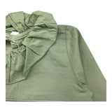 ZERO AMPERE camicia manica lunga tinta unita con colletto Verde per Neonata RIO VERDE ZERO AMPERE
