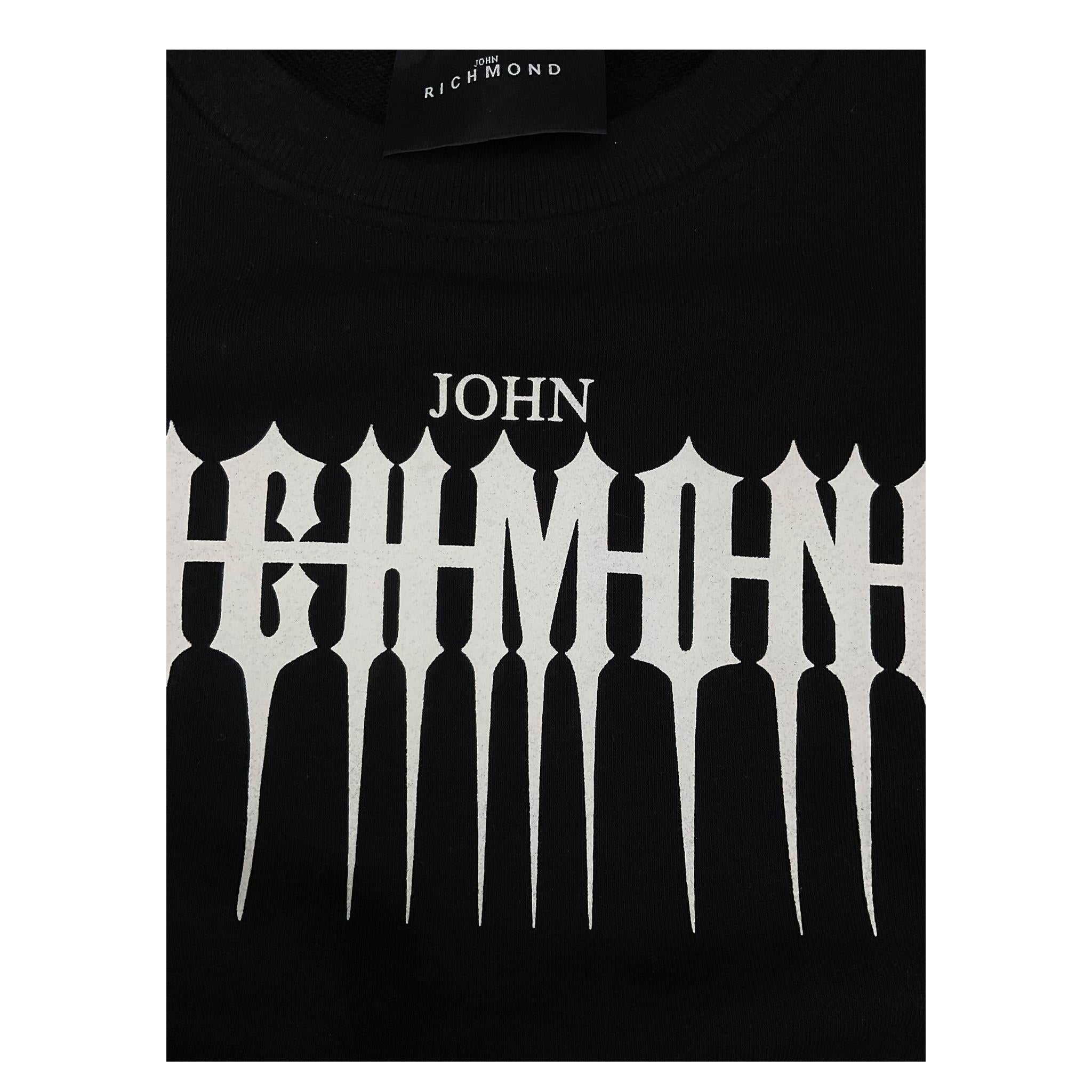 JOHN RICHMOND completo 2pz felpa- pantalone tinta unita Nero per Bambino RBA24152CF NERO JOHN RICHMOND