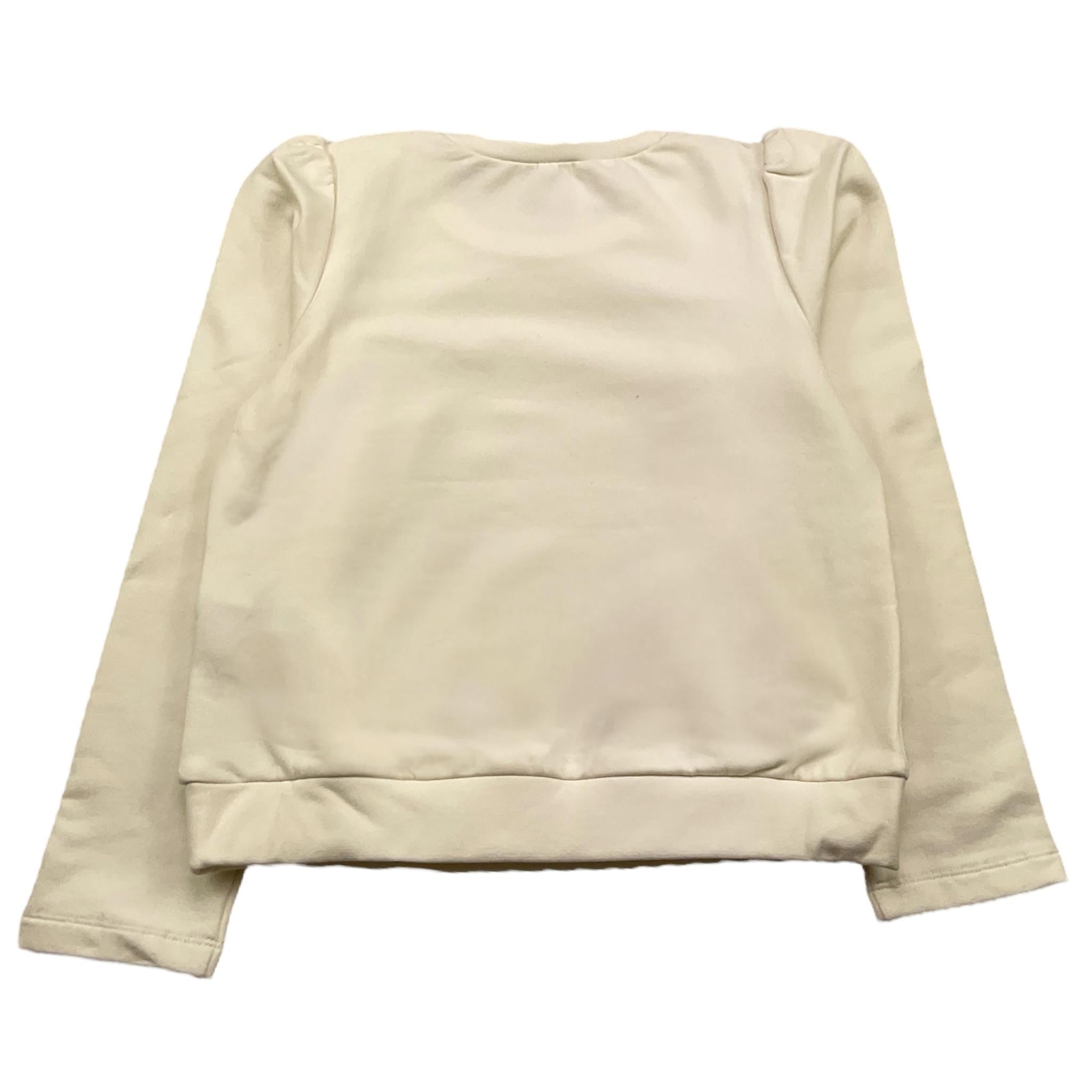LIU JO felpa chiusa girocollo tnta unita con brillantini Panna per Bambina KF4108XX PANNA LIU JO