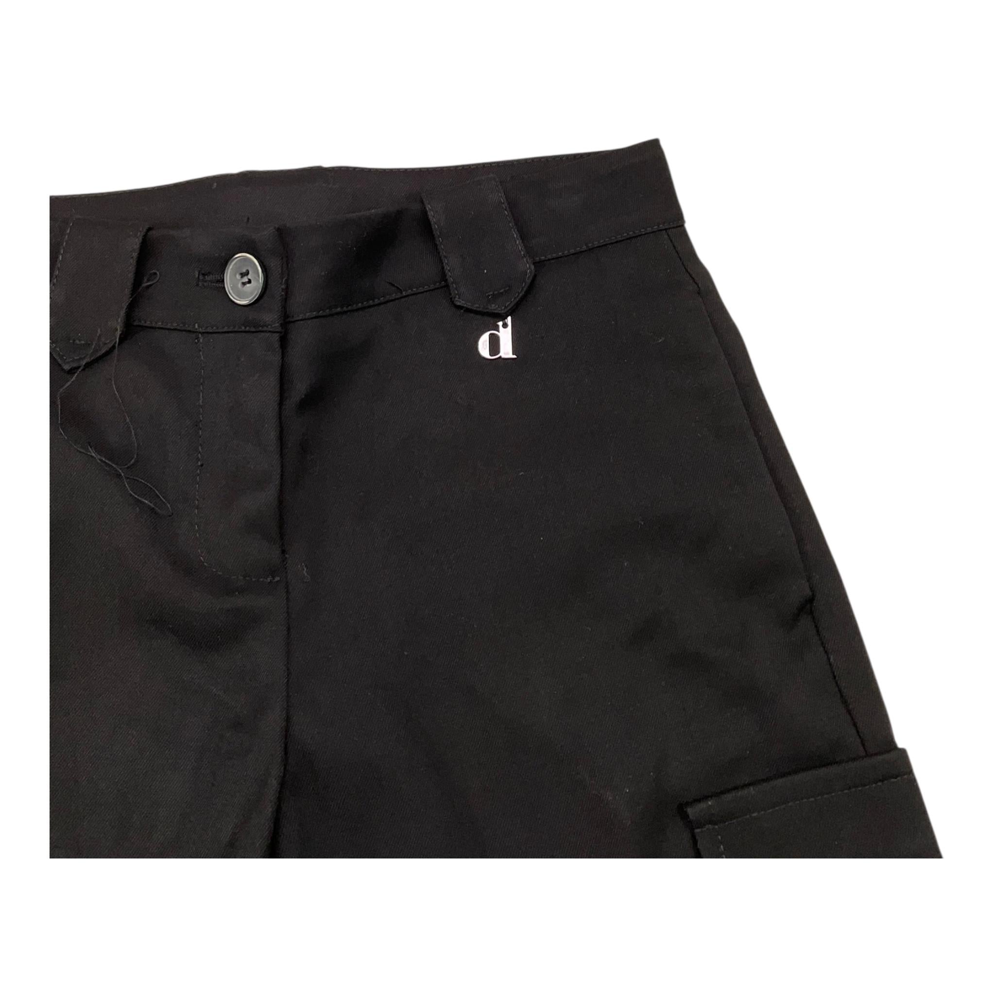 DIXIE pantalone tinta unita modello palazzo Nero per Bambina PHS8132G67 NERO DIXIE