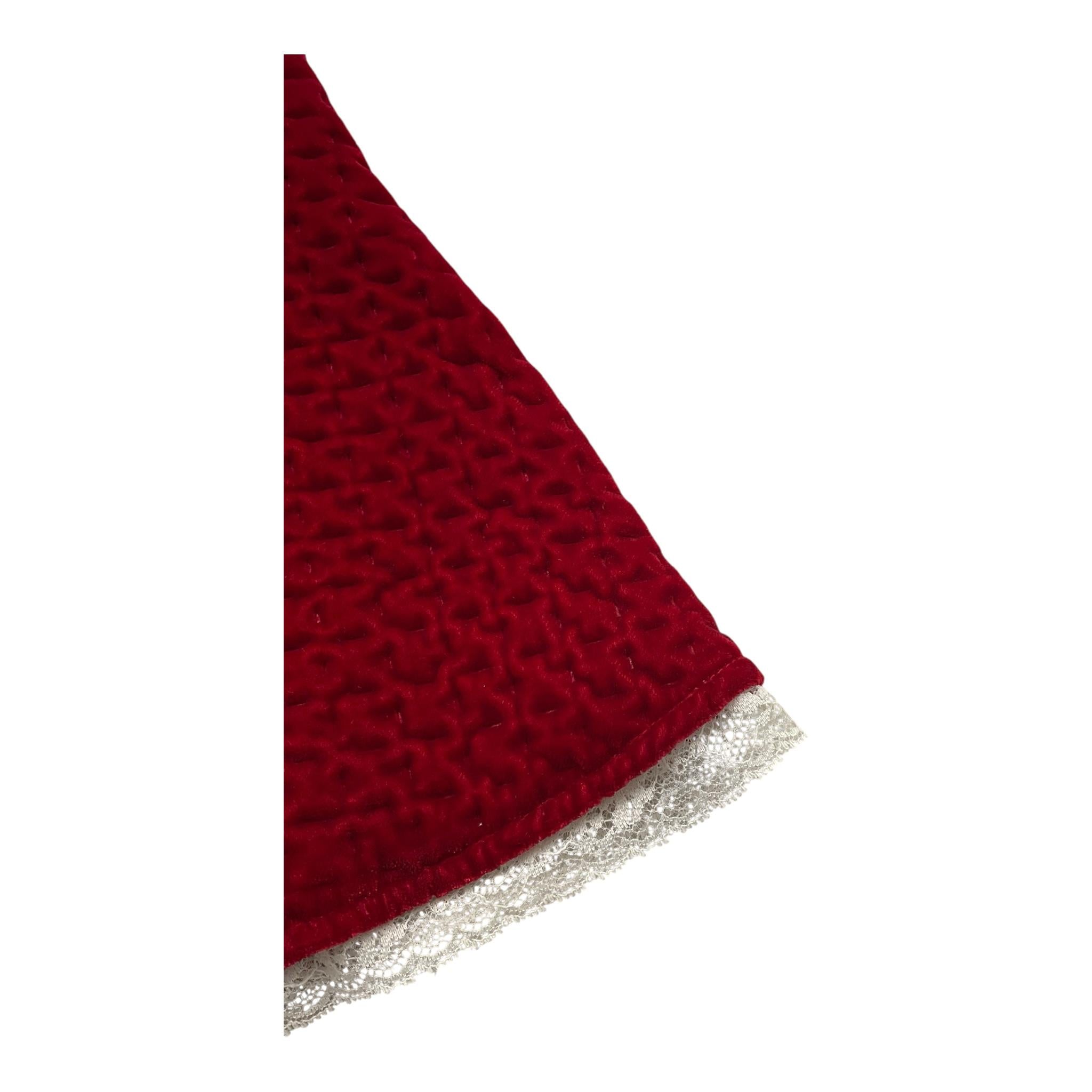 MARLU' set camicia-abito giromanica bicolore Rosso/bianco per Neonata UH828 ROSSO/BIANCO MARLU'