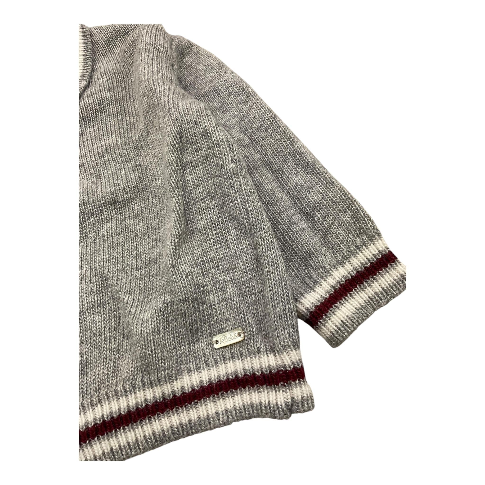 LE BEBE' maglia con colletto tinta unita Grigio per Neonato LBB5143 GRIGIO LE BEBE'