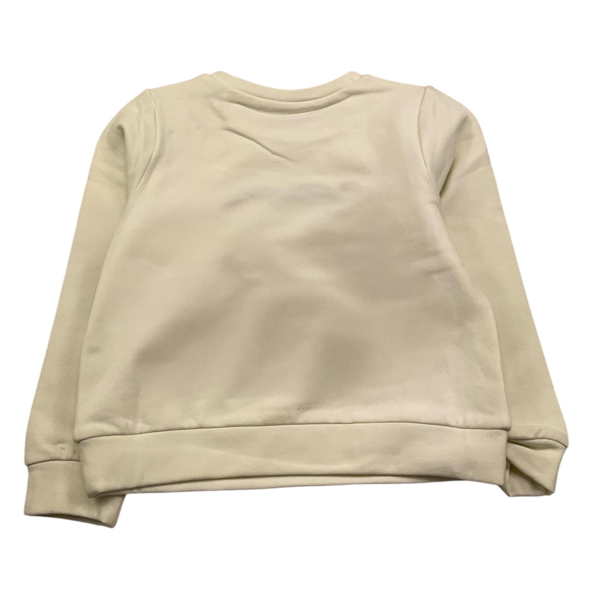 LIU JO felpa chiusa girocollo tint unita con stampa logo Panna per Bambina KF4025XXX PANNA LIU JO