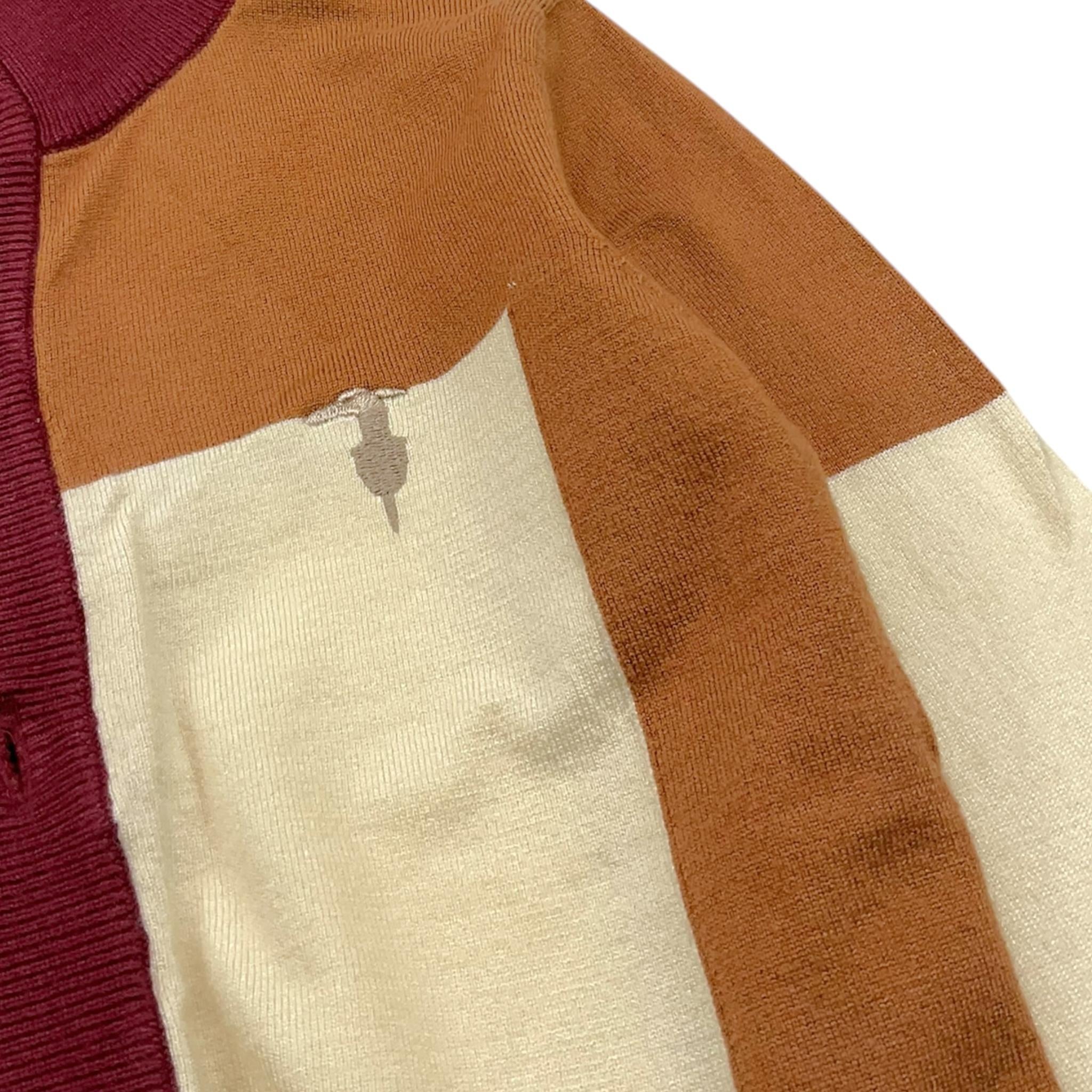 TRUSSARDI cardigan tricolore con bottoni Panna per Bambino TBA25048CD PANNA TRUSSARDI