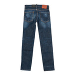 DSQUARED2 jeans tinta unita con strappi Blu per Bambino DQ0236 BLU DSQUARED2