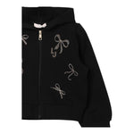 LIU JO felpa tinta unita con cappuccio e zip Nero per Neonata KF4109F0939 NERO LIU JO