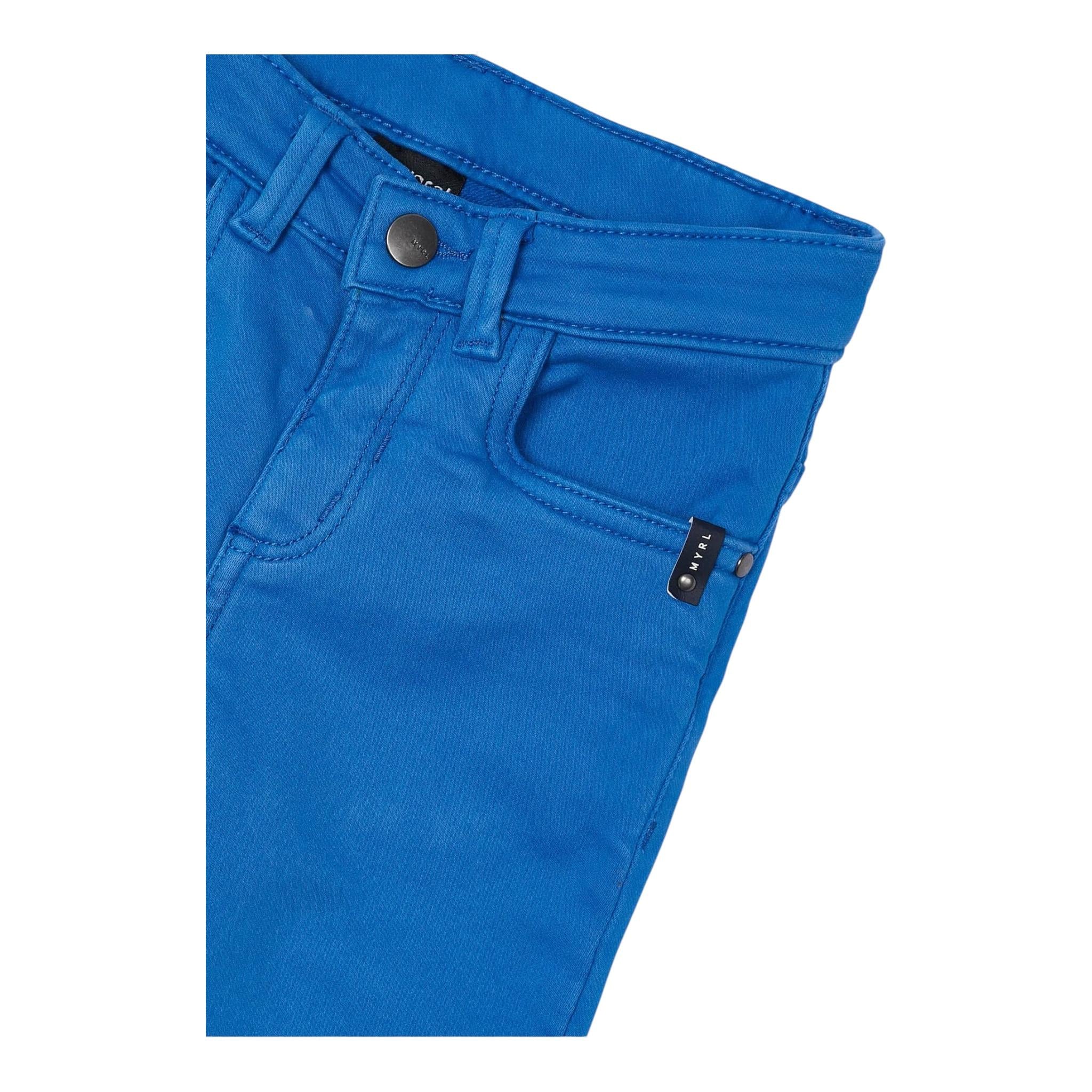 MAYORAL pantalone tinta unita con girovita regolabile Cobalto per Bambino 4539 COBALTO MAYORAL