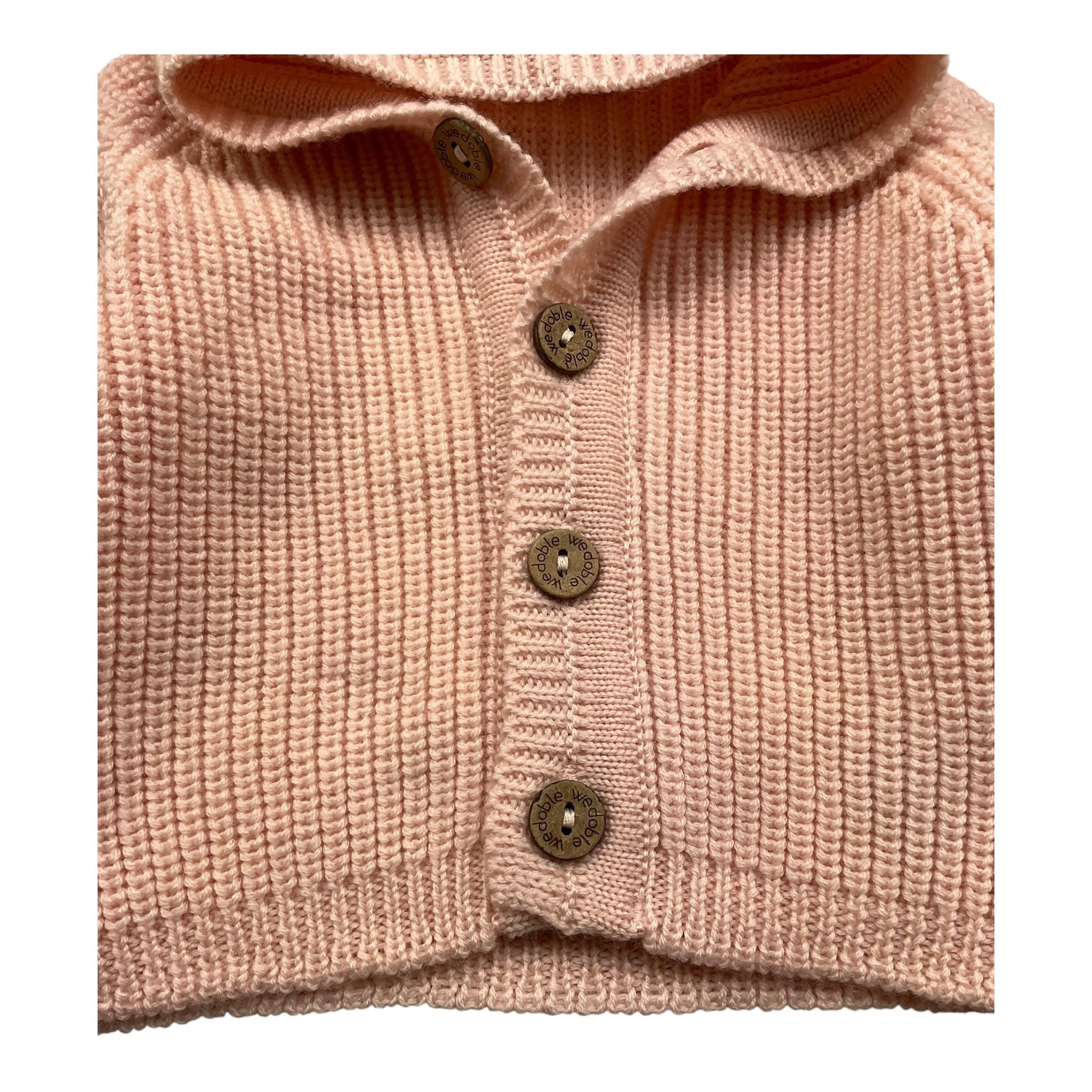 WEDOBLE cardigan tinta unita con cappuccio Rosa per Neonata I2402308 ROSA WEDOBLE