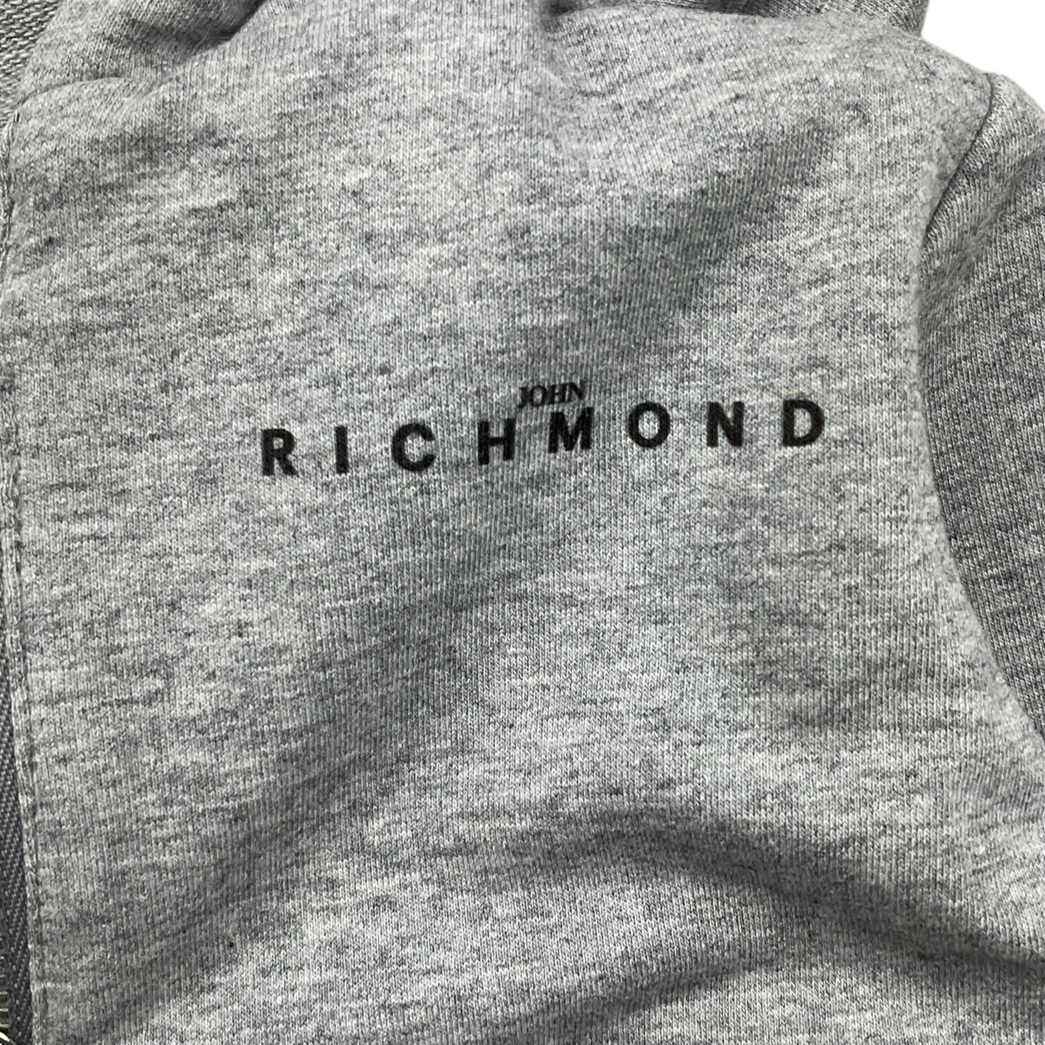 JOHN RICHMOND felpa tinta unita con cappuccio e zip Grigio per Neonato RIA25039FE GRIGIO JOHN RICHMOND