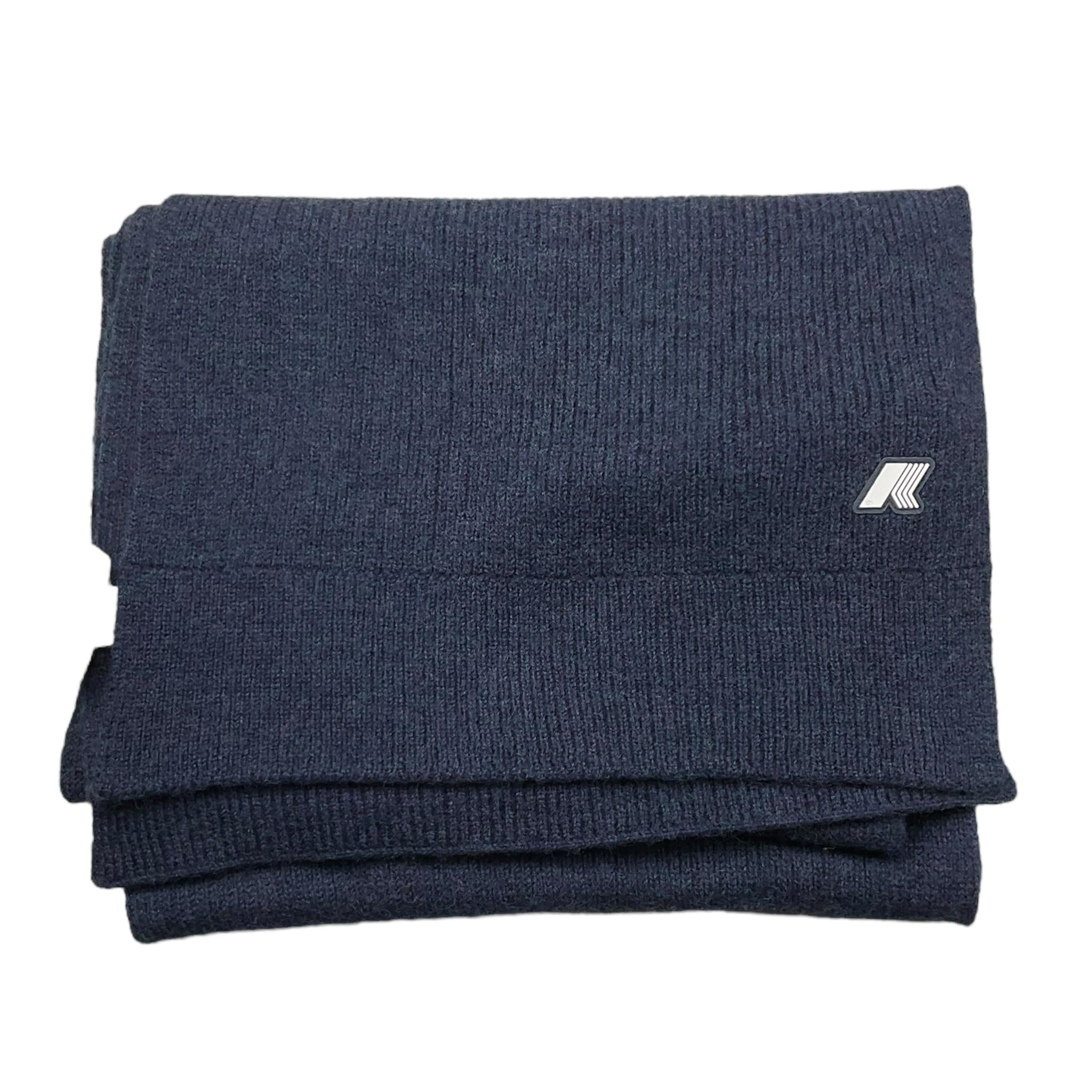 K-WAY sciarpa tinta unita con logo Blu per Bambino K4136FW BLU K-WAY