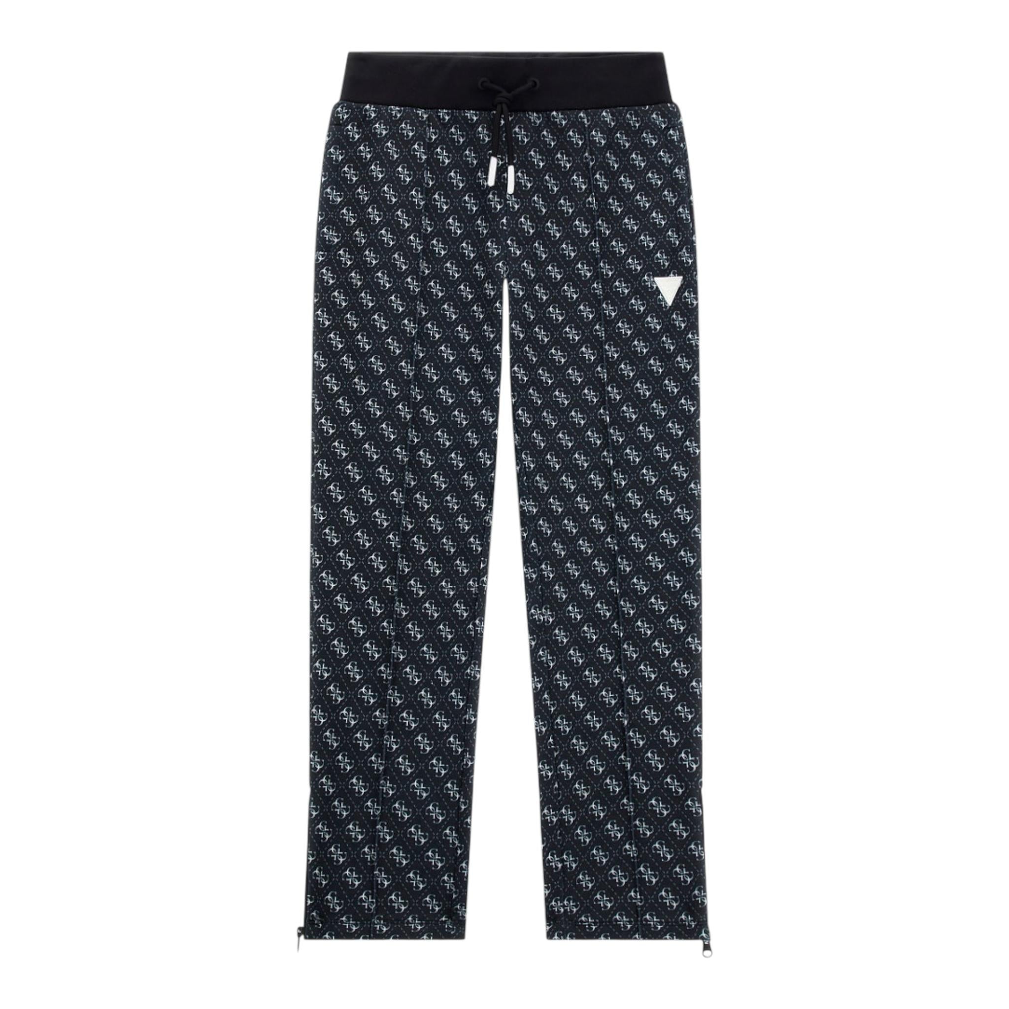 GUESS pantalone tuta tinta unita con loghi Nero per Bambino L4YQ18FL04Q NERO GUESS