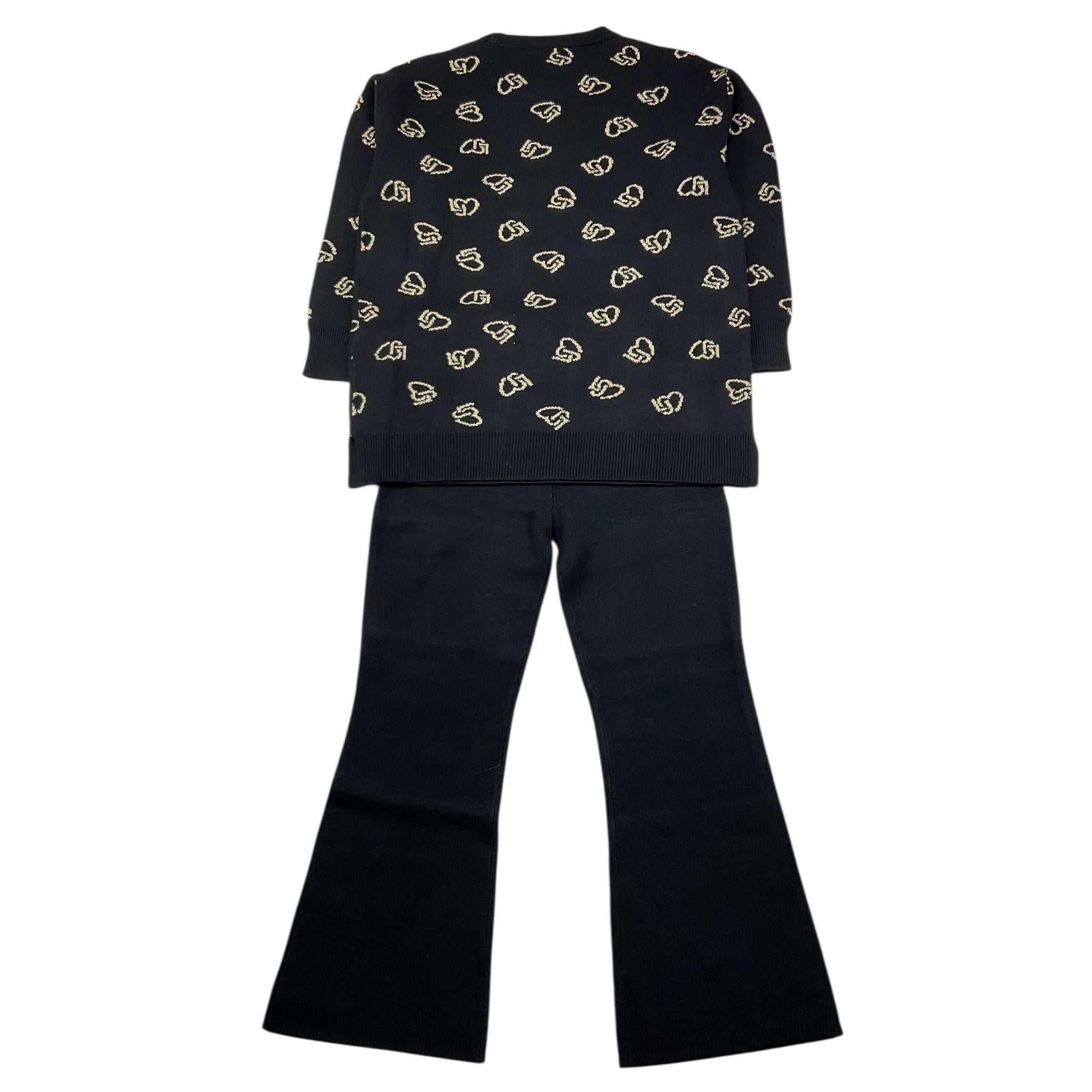 LIU JO completo 2 pezzi maglia-pantalone modello zampa Nero per Neonata KF4034N NERO LIU JO