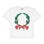 MOSCHINO t-shirt girocollo tinta unita con stampa Bianco per Bambino HAM06HX BIANCO MOSCHINO