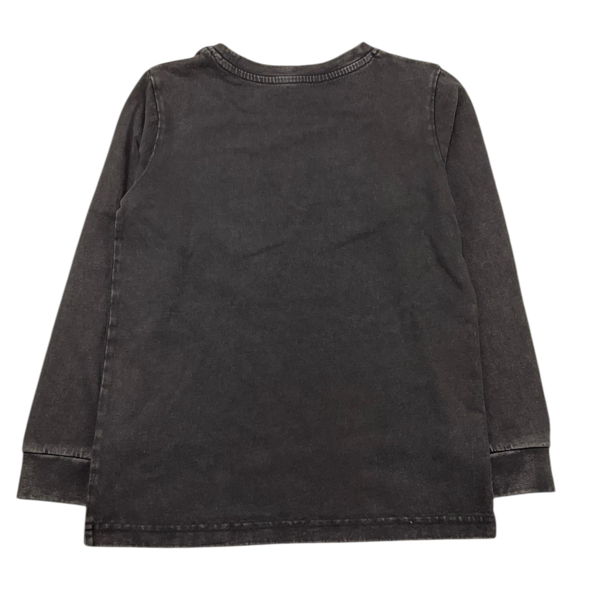 TRUSSARDI shirt girocollo tinta unita con stampa in contrasto Nero per Bambino TBA25114TS NERO TRUSSARDI