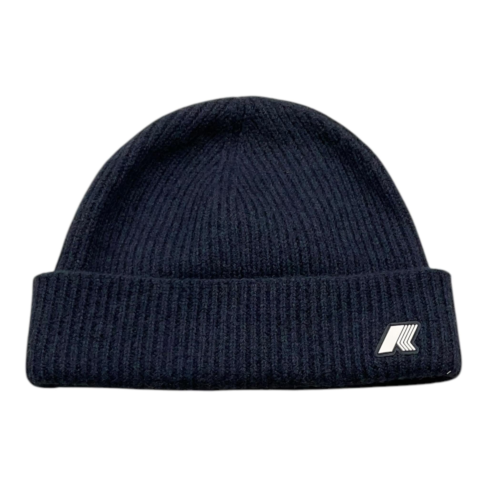 K-WAY cappello tinta unita con logo Blu per Bambino K2132HW BLU K-WAY