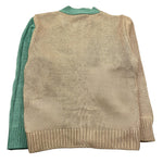 DANIELE ALESSANDRINI cardigan tricolore scollo a v  Multicolor per Bambino 1231W00083XX MULTICOLOR DANIELE ALESSANDRINI