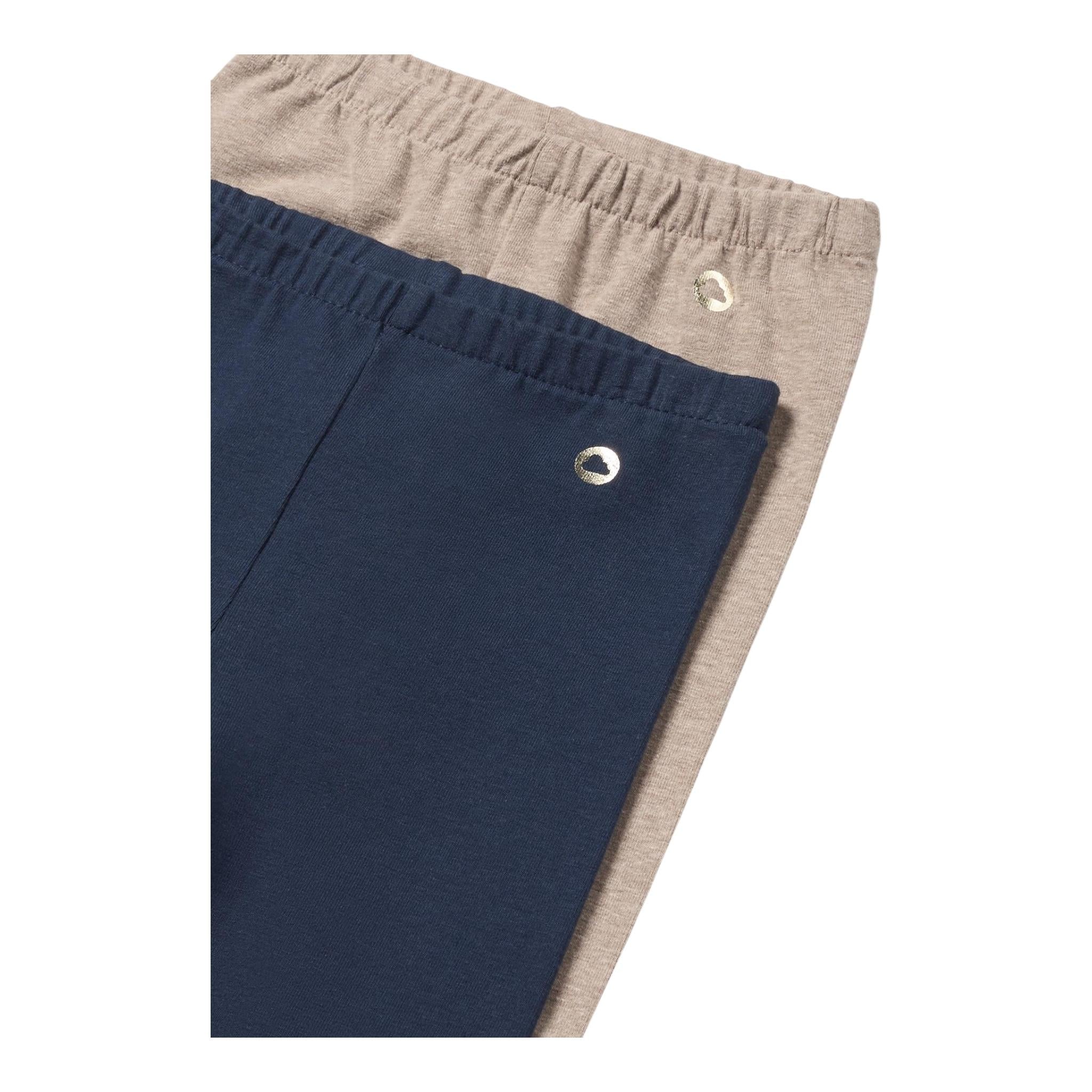 MAYORAL set 2 leggins bicolore Blu/beige per Neonata 70255 BLU/BEIGE MAYORAL