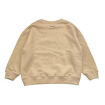 SAINT BARTH felpa girocollo tinta unita con stampa Beige per Bambina MINNIE BEIGE SAINT BARTH