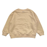 SAINT BARTH felpa girocollo tinta unita con stampa Beige per Bambina MINNIE BEIGE SAINT BARTH