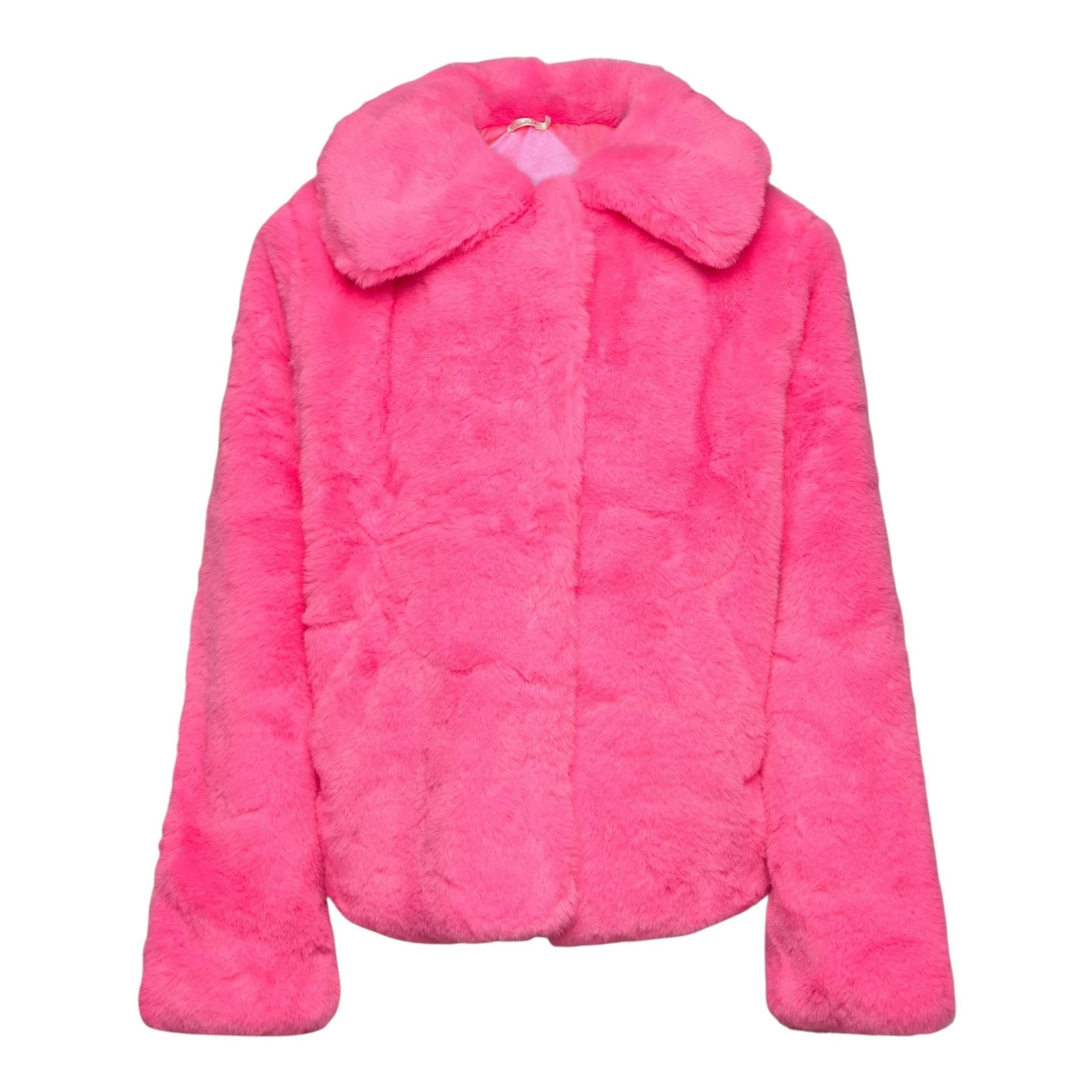 BillIEBLUSH pelliccia tinta unita cn stampa paillettata Fuxia per Neonata U20436 FUXIA BillIEBLUSH