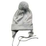 IL TRENINO cappello tinta unita con pon pon Azzurro per Neonato 167803 AZZURRO IL TRENINO