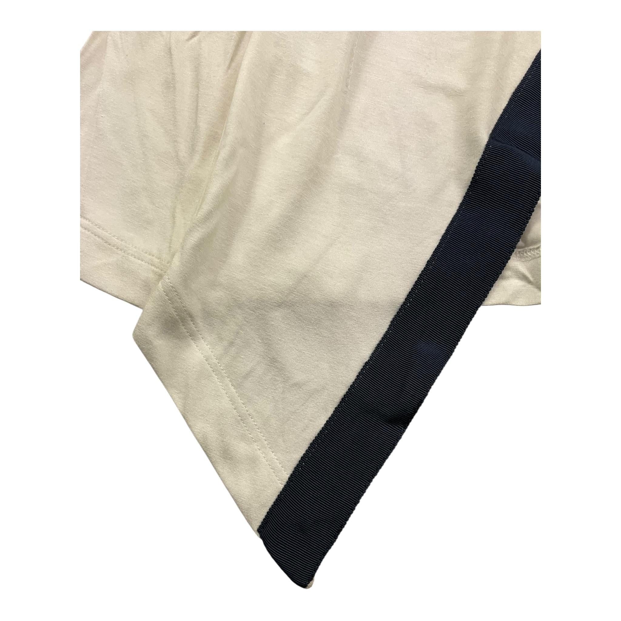 MONNALISA shirt girocollo tinta unita con apertura posteriore Panna per Bambina 710617PE PANNA MONNALISA